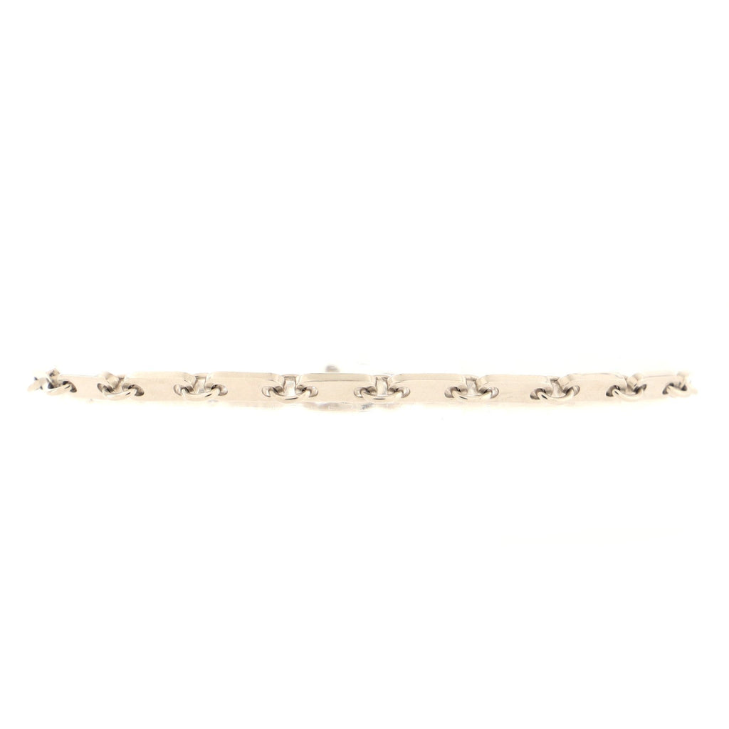 Figaro Bracelet 18K White Gold