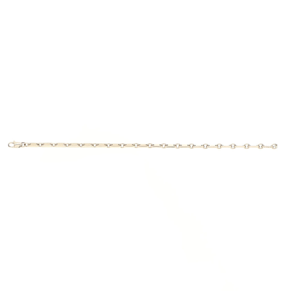 Figaro Bracelet 18K White Gold