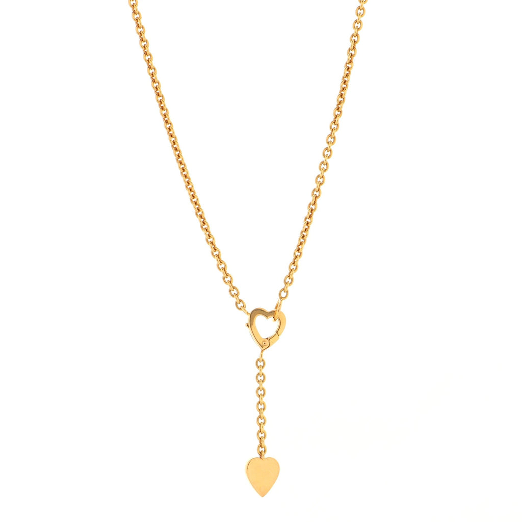 Mon Amour Lariat Necklace 18K Yellow Gold