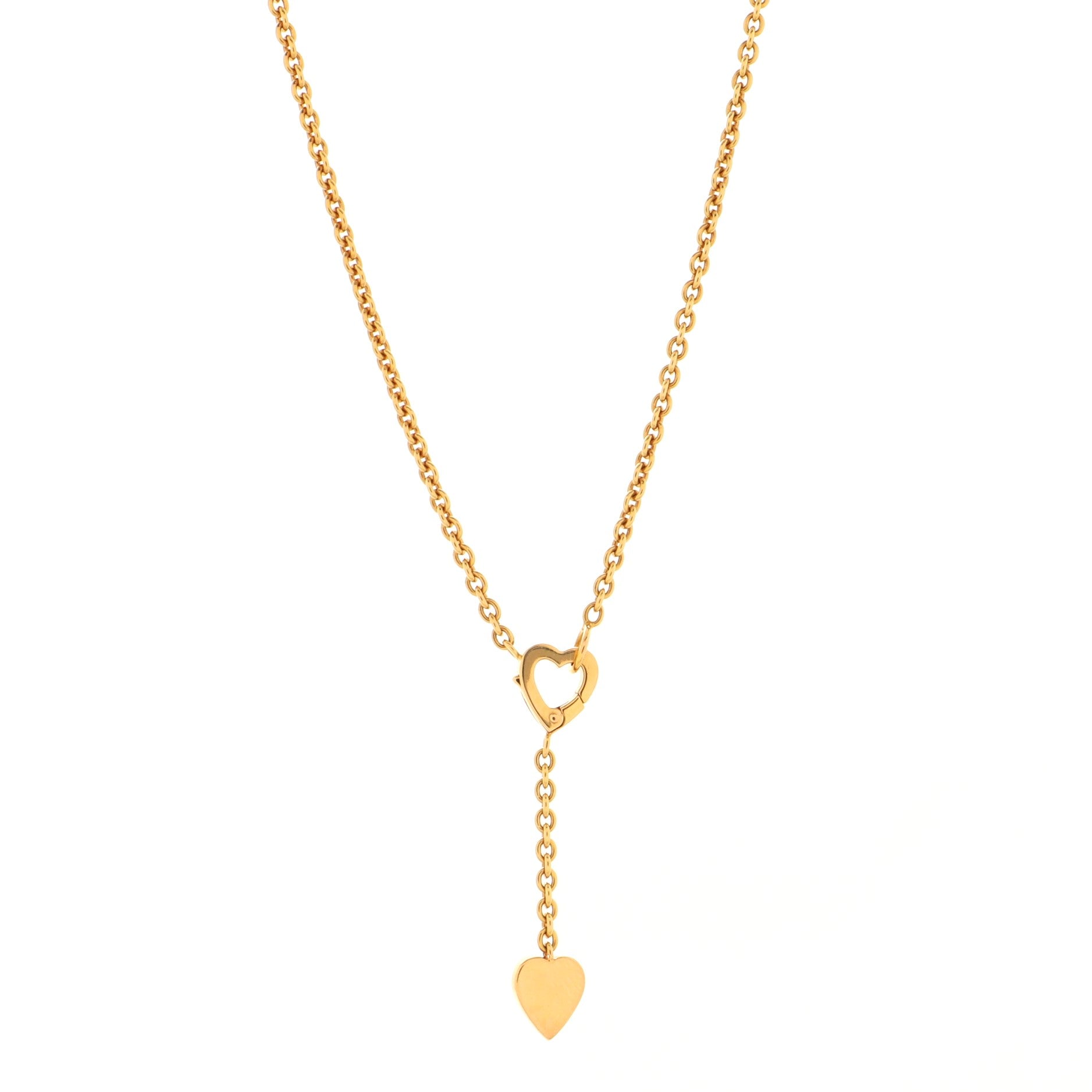 Mon Amour Lariat Necklace 18K Yellow Gold