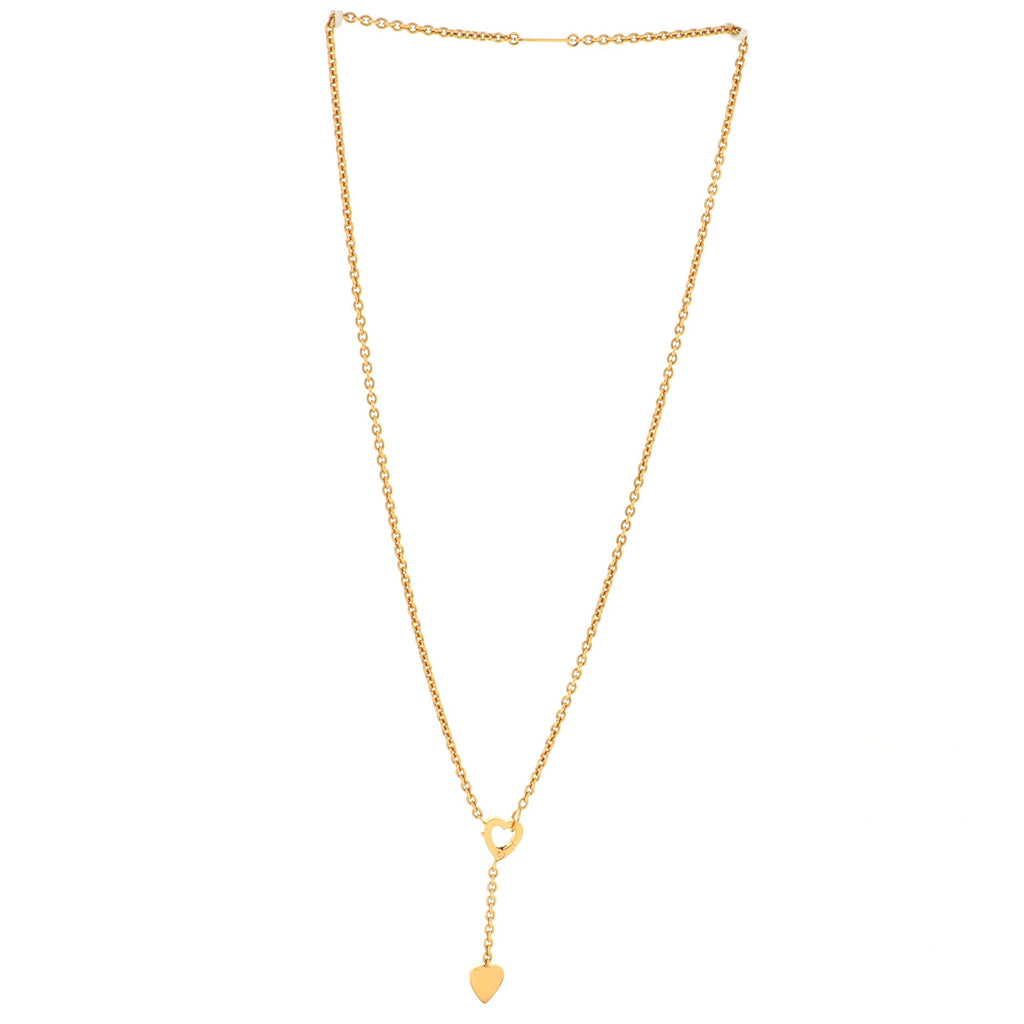 Mon Amour Lariat Necklace 18K Yellow Gold