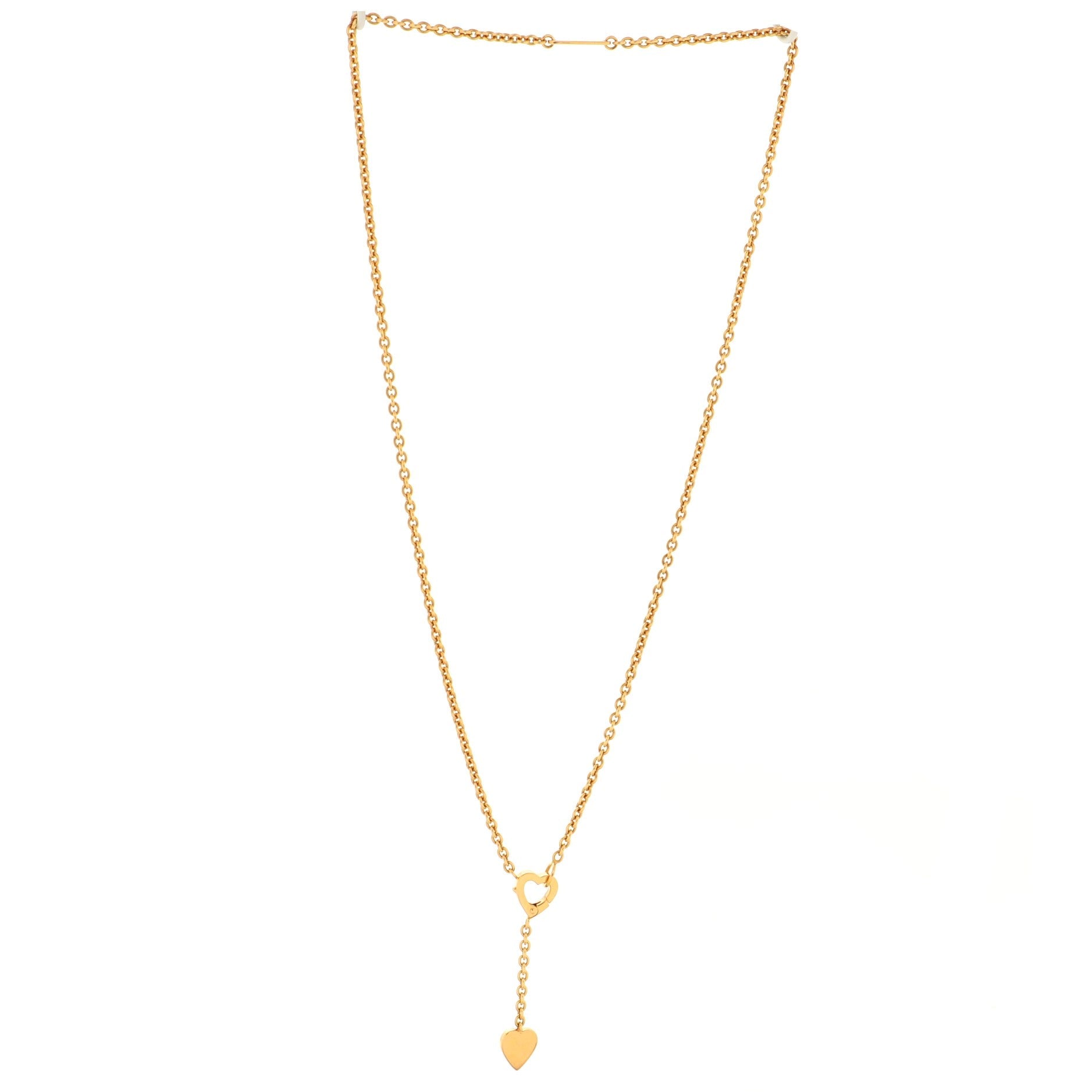 Mon Amour Lariat Necklace 18K Yellow Gold