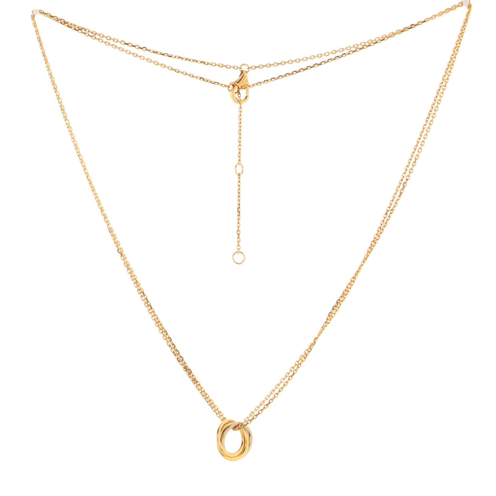 Baby Trinity Pendant Necklace 18K Tricolor Gold