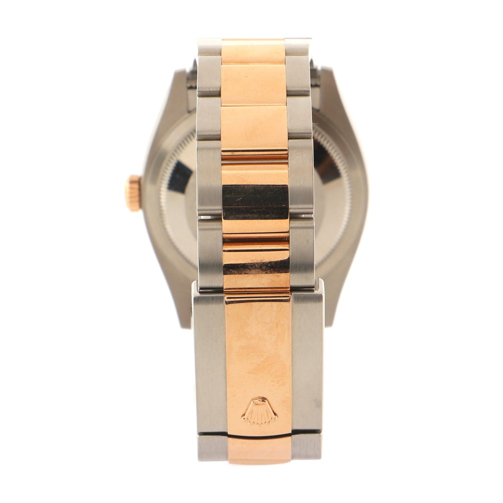 Oyster Perpetual Datejust Automatic Watch Stainless Steel and Rose Gold with Diamond VI and IX Markers 36