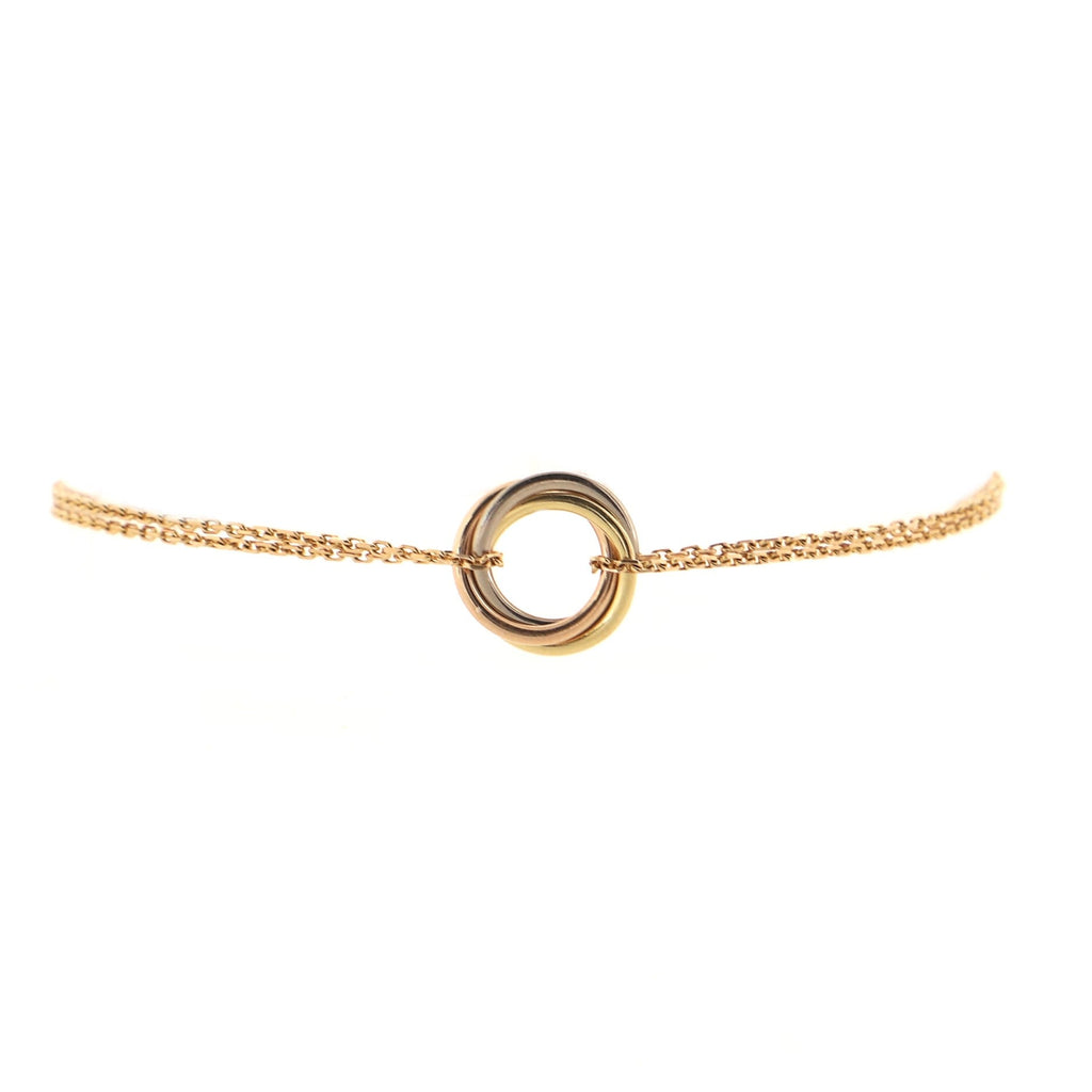 Trinity Chain Bracelet 18K Tricolor Gold