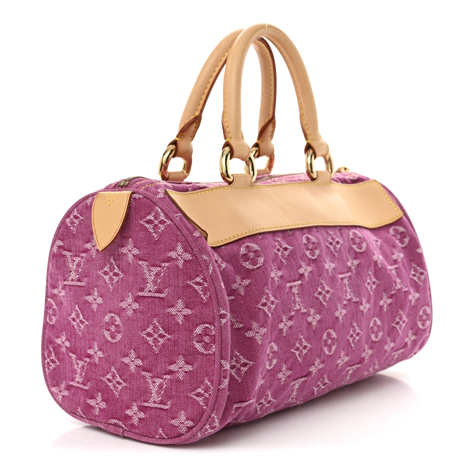 Monogram Denim Neo Speedy Fuchsia