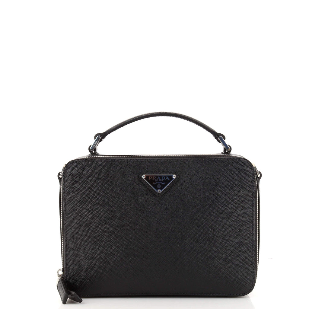 Brique Crossbody Bag Saffiano Leather Mini