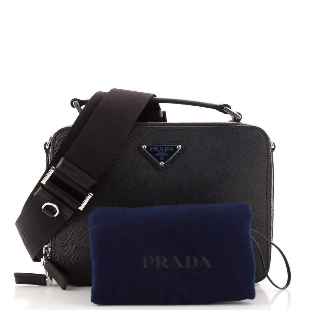 Brique Crossbody Bag Saffiano Leather Mini