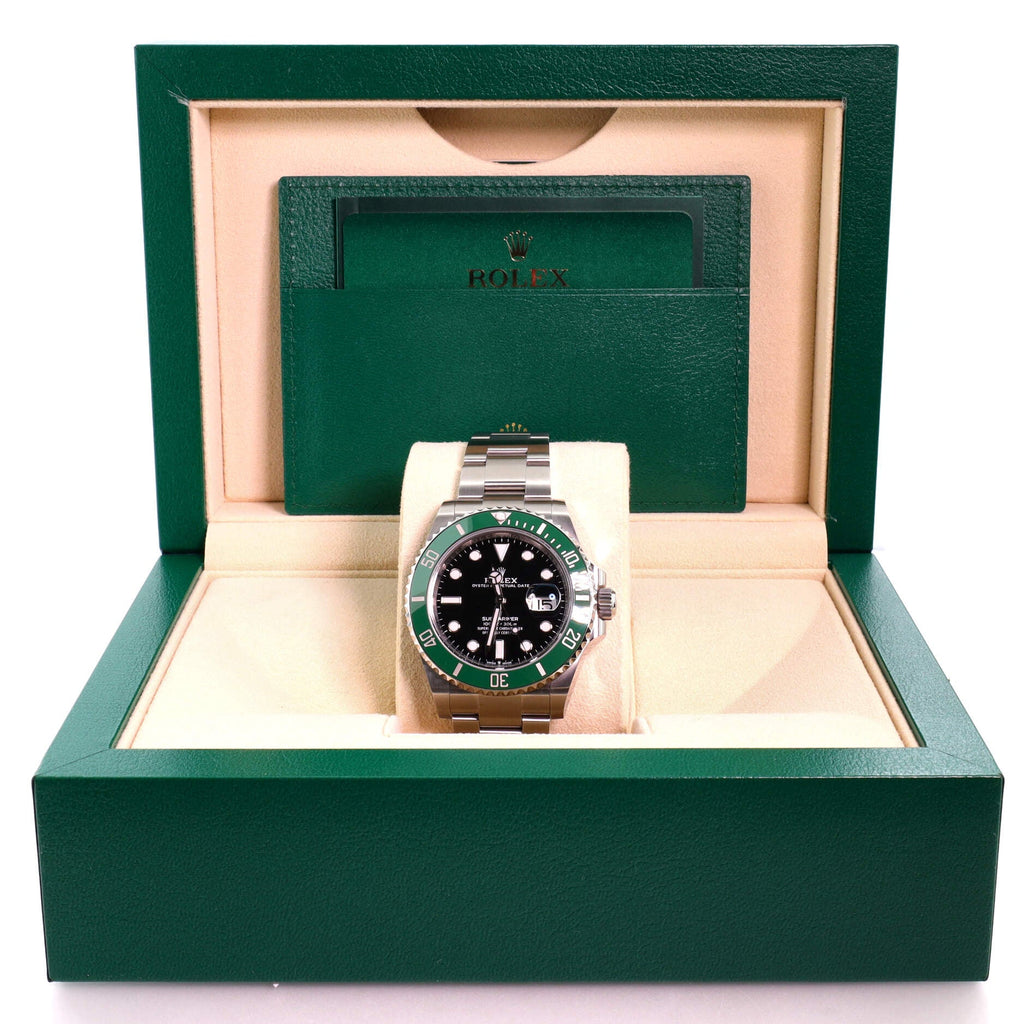 Oyster Perpetual Submariner Kermit Date Automatic Watch Stainless Steel and Cerachrom 41