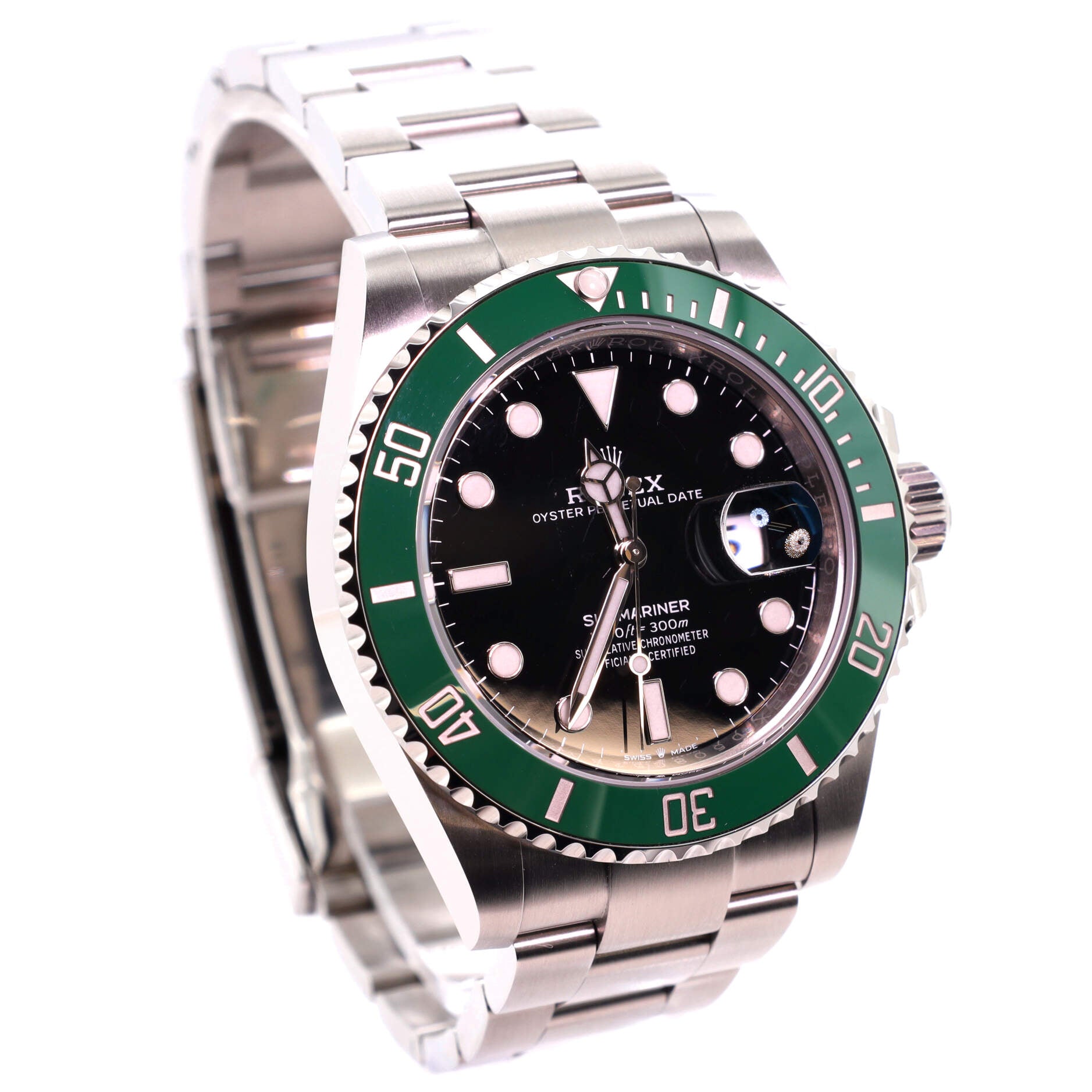 Oyster Perpetual Submariner Kermit Date Automatic Watch Stainless Steel and Cerachrom 41