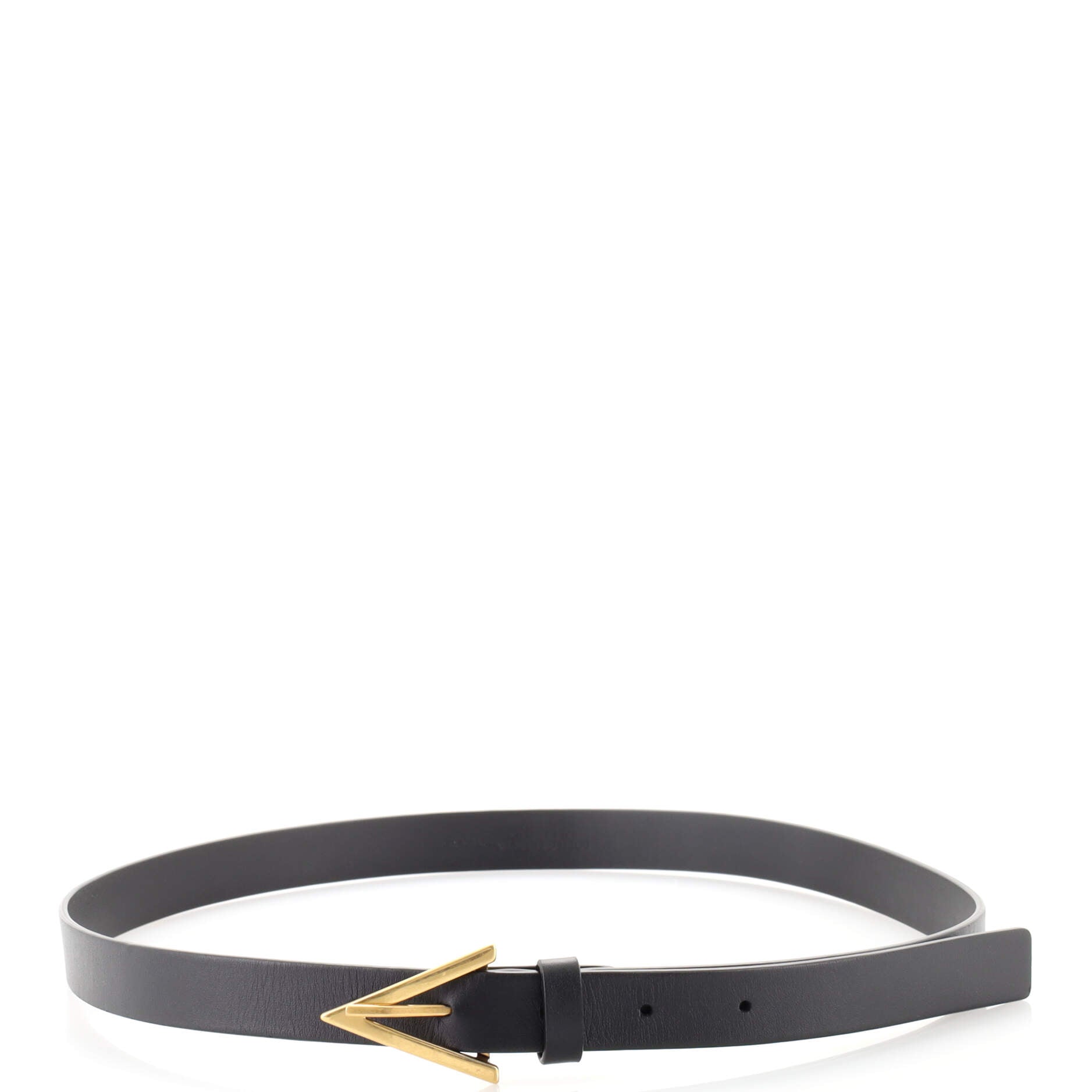 Triangle Buckle Belt Leather Thin 85