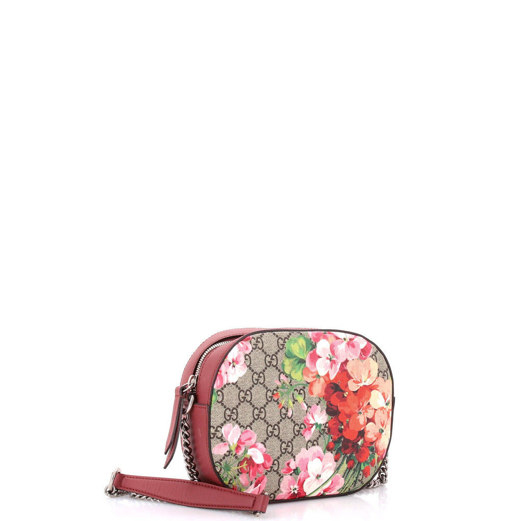 Chain Crossbody Bag Blooms Print GG Coated Canvas Mini