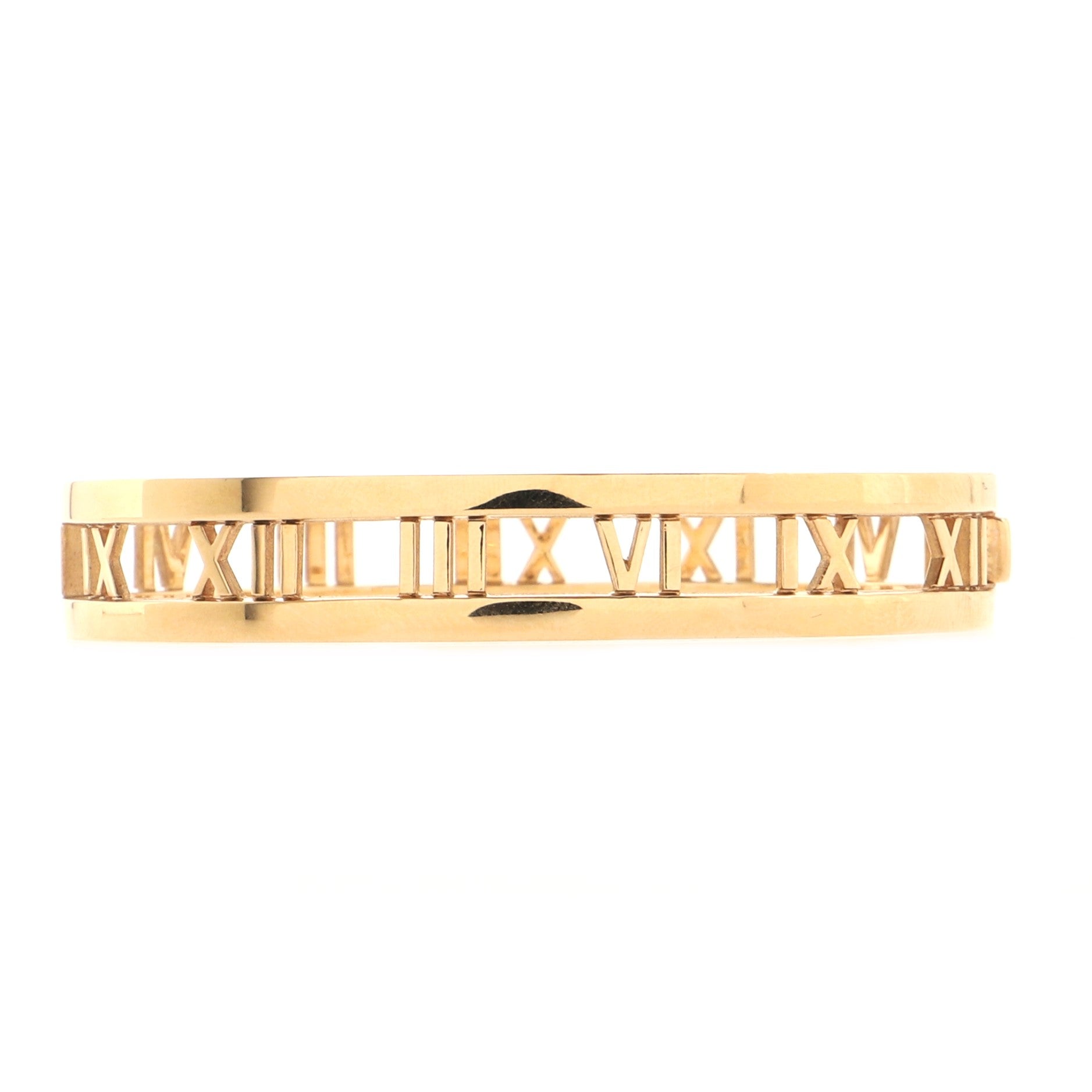 Atlas Open Hinged Bangle Bracelet 18K Rose Gold and Diamonds