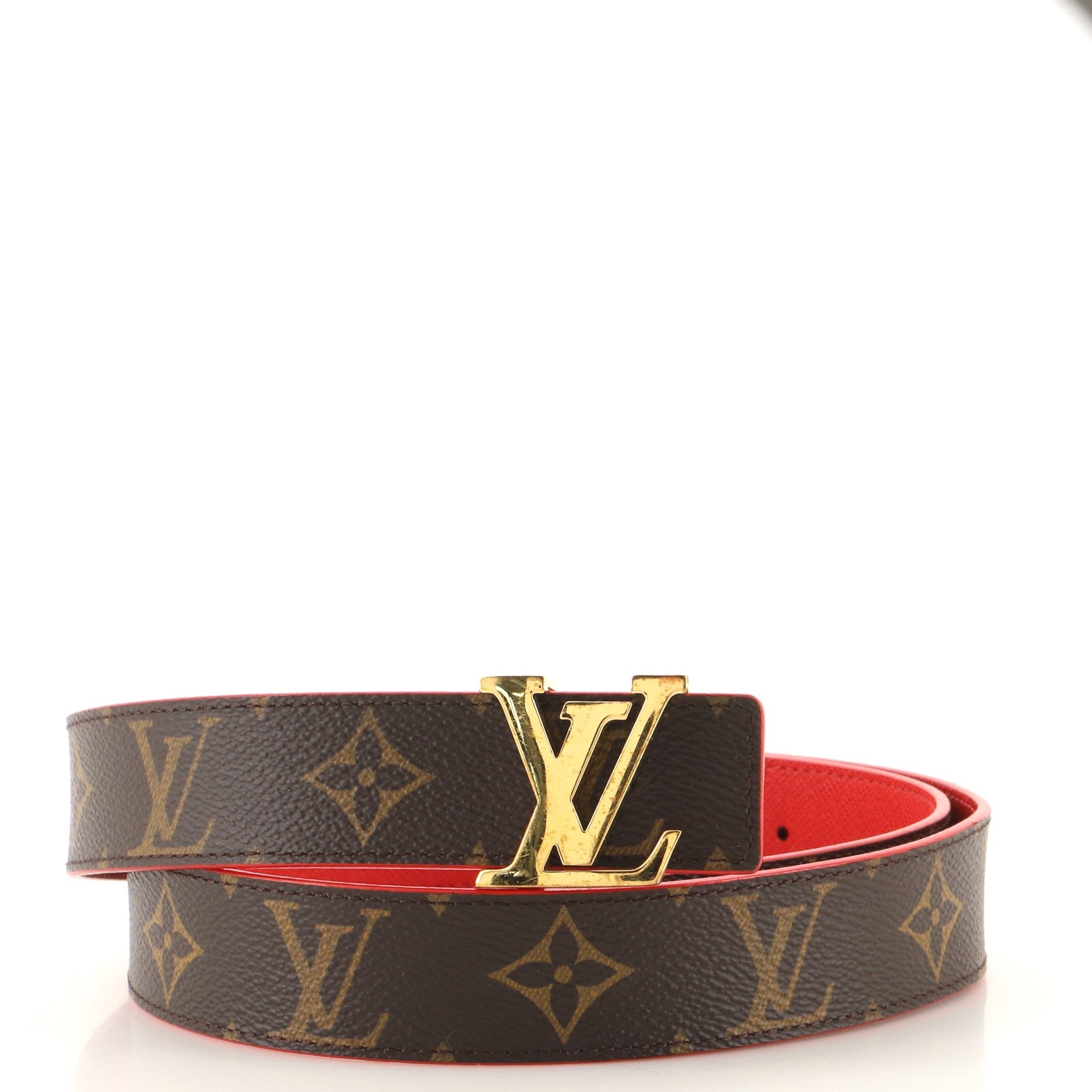 LV Initiales Belt Monogram Canvas Thin 85