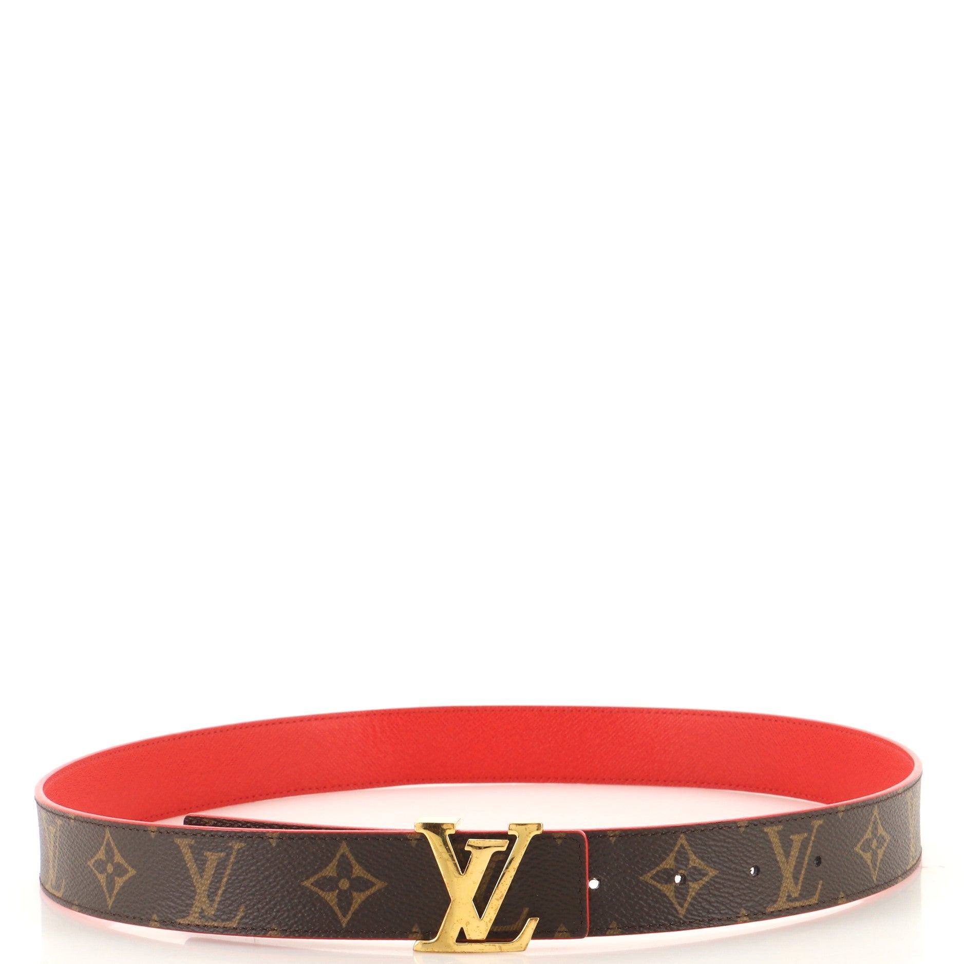 LV Initiales Belt Monogram Canvas Thin 85