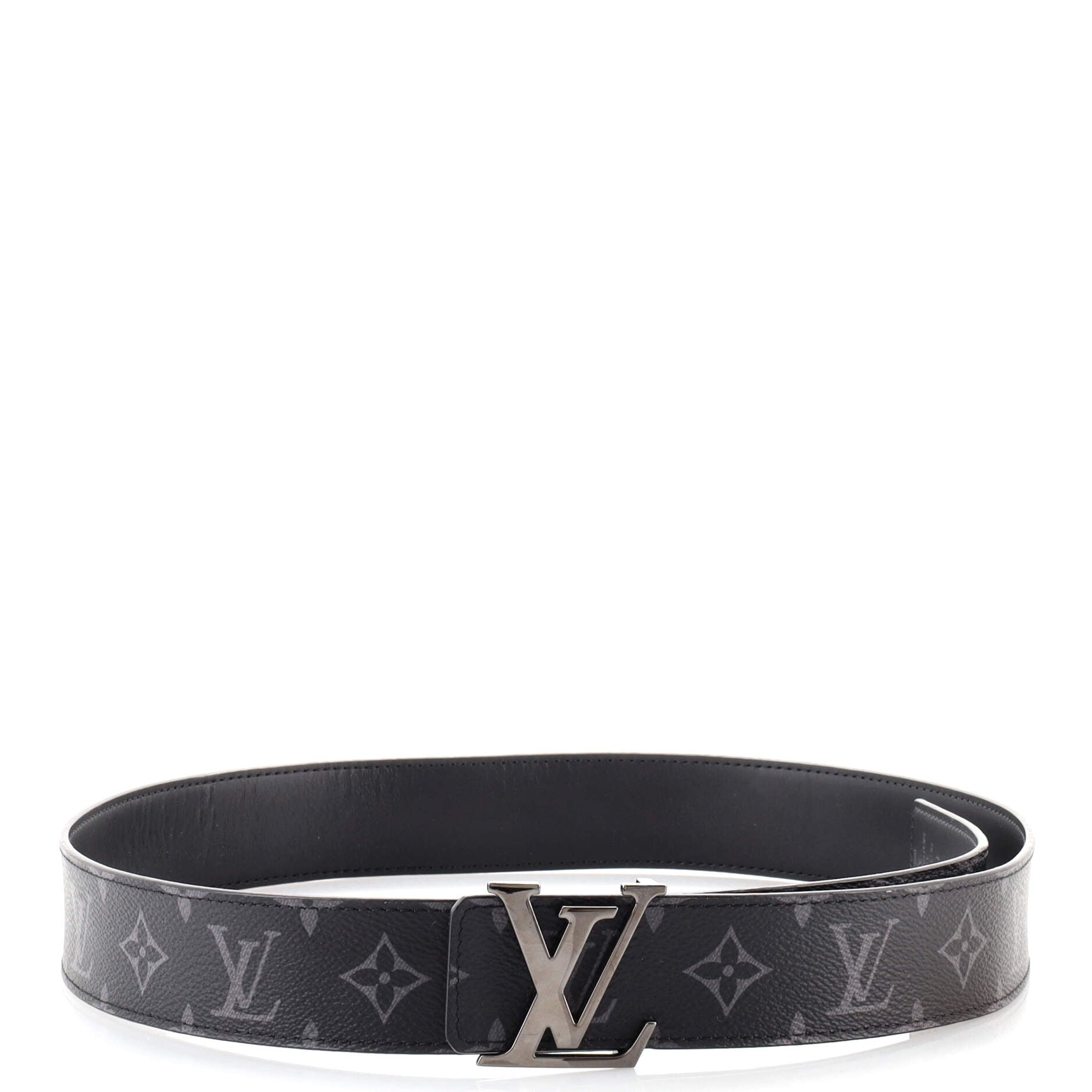 LV Initiales Reversible Belt Monogram Eclipse Canvas Wide 100