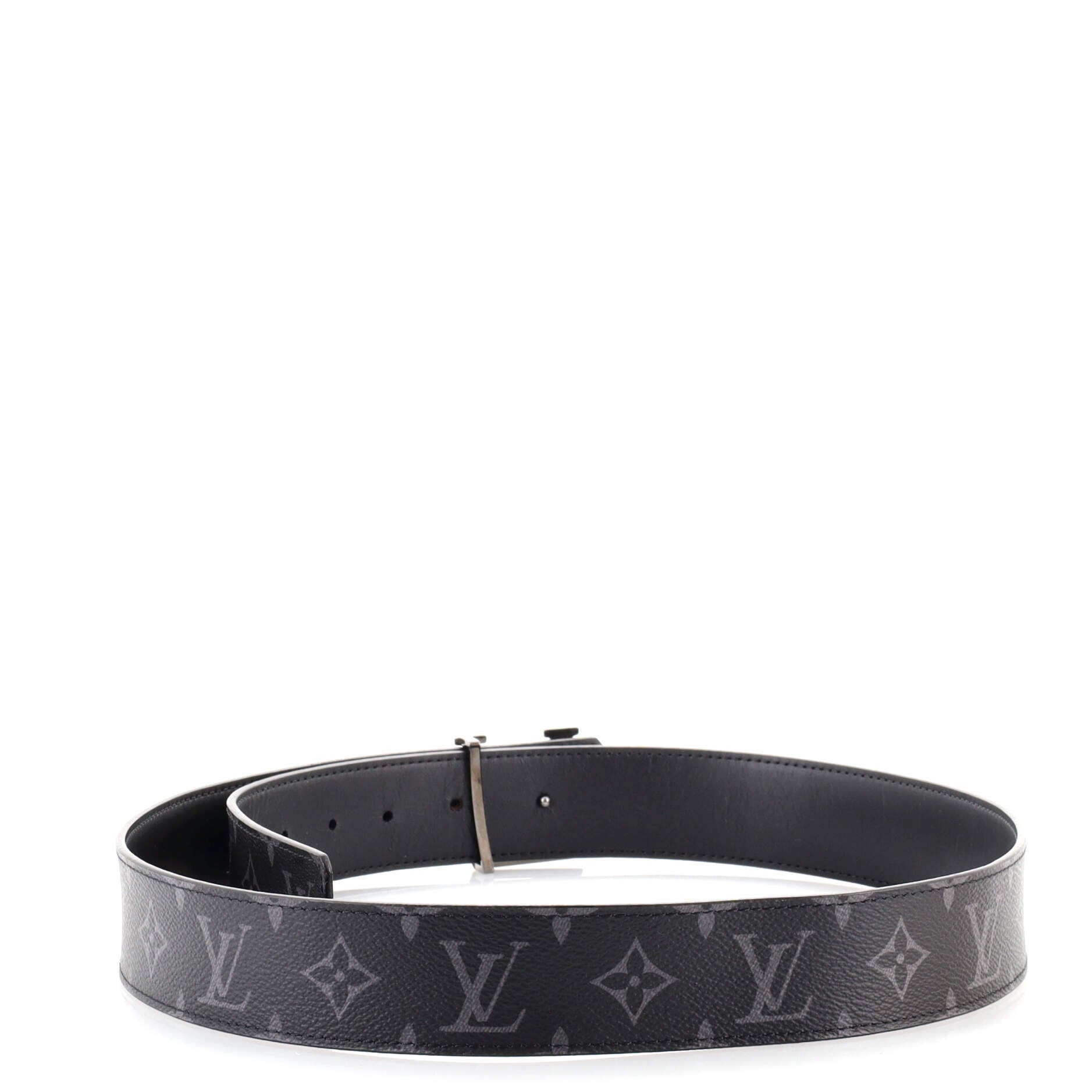 LV Initiales Reversible Belt Monogram Eclipse Canvas Wide 100