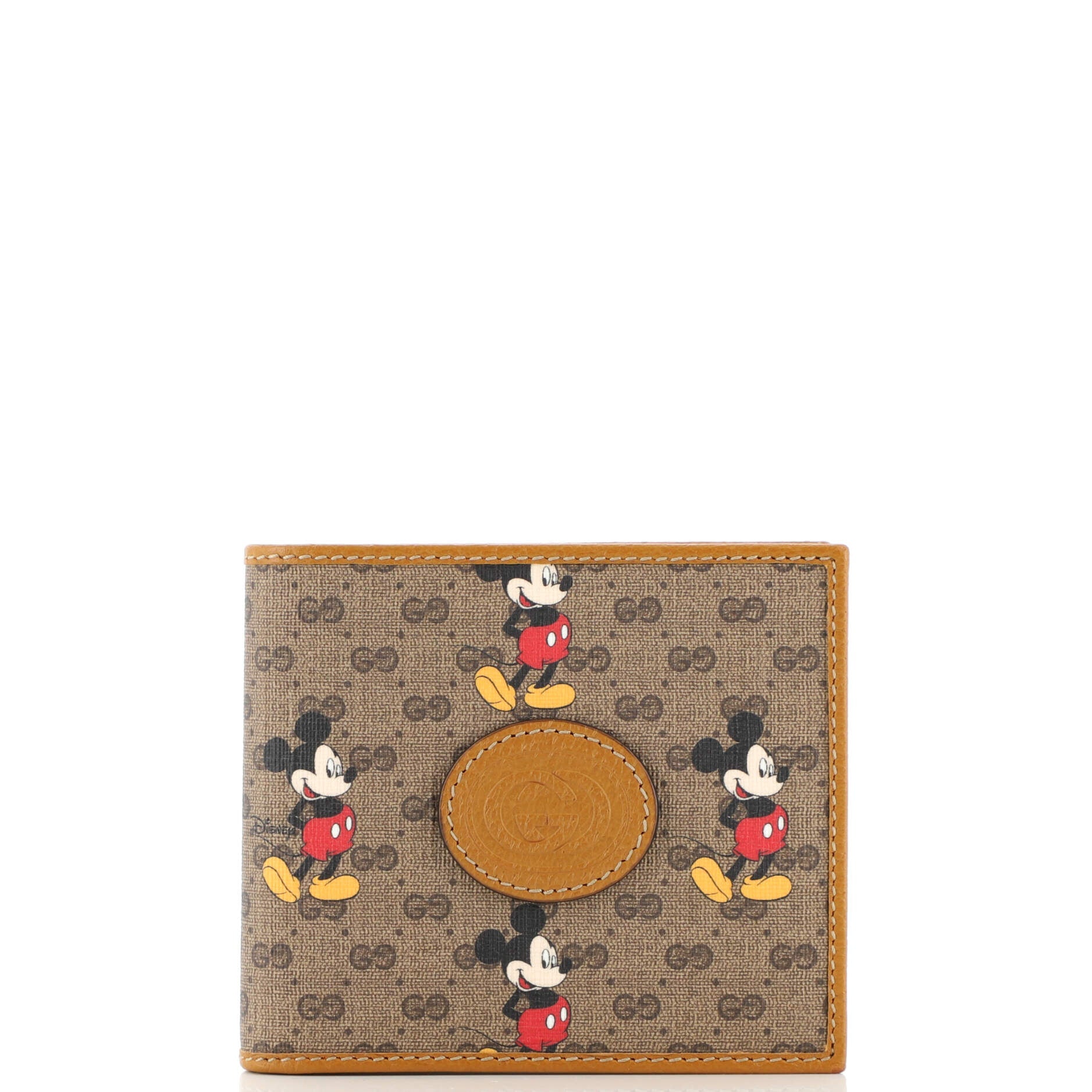 Disney Mickey Mouse Bifold Wallet Printed Mini GG Coated Canvas