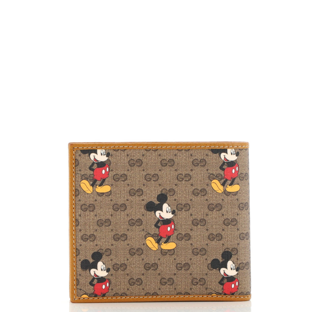 Disney Mickey Mouse Bifold Wallet Printed Mini GG Coated Canvas