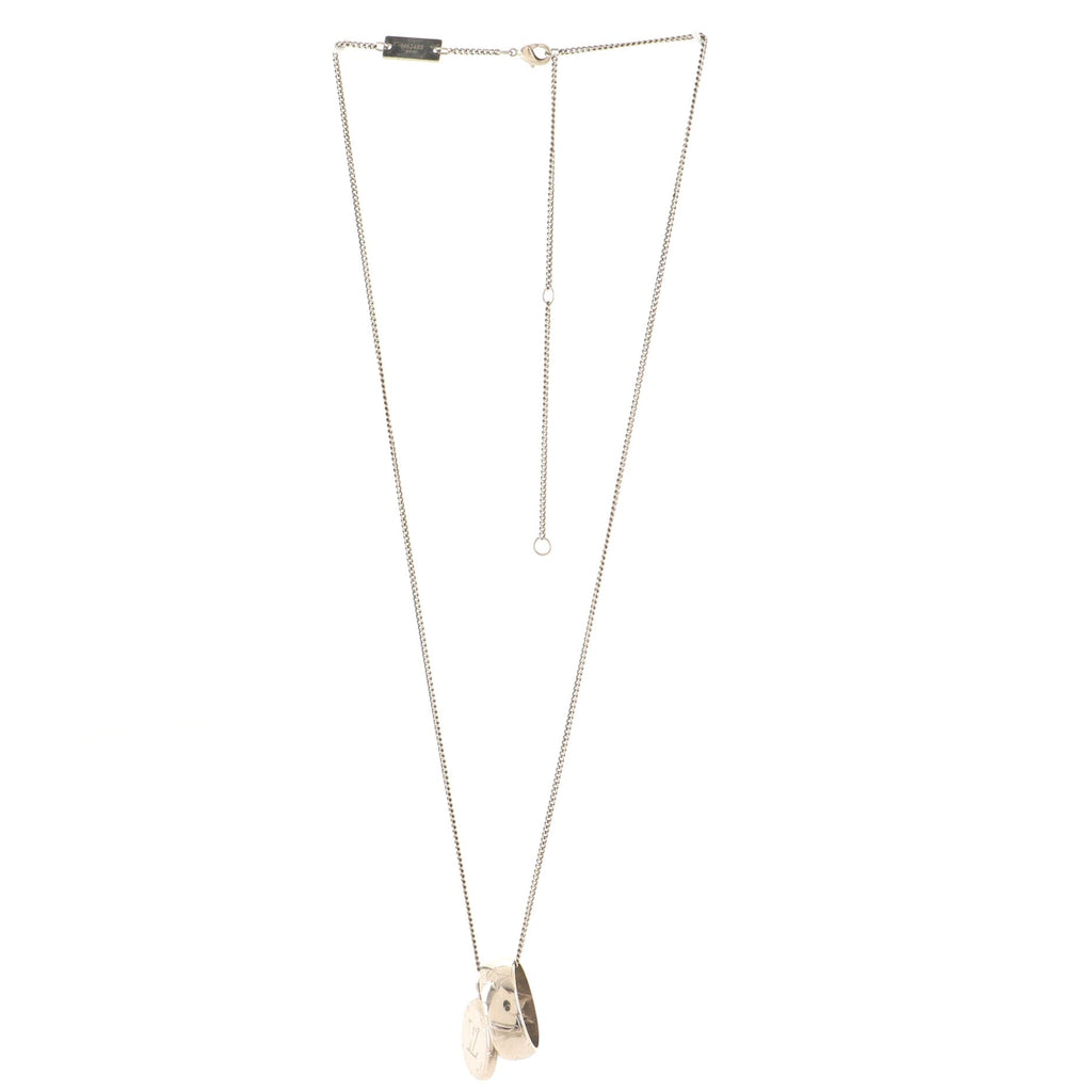 Ring Necklace Monogram Metal