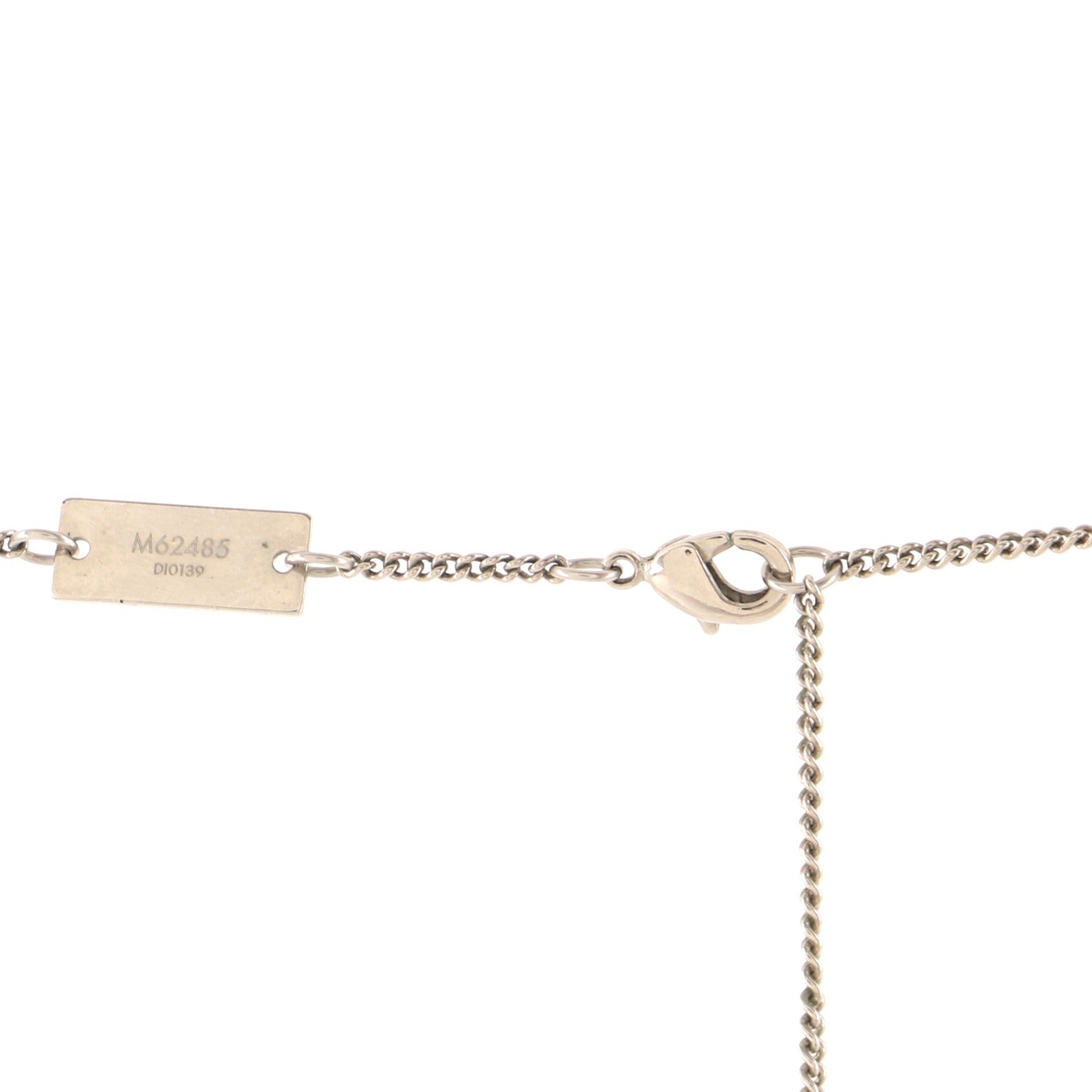 Ring Necklace Monogram Metal