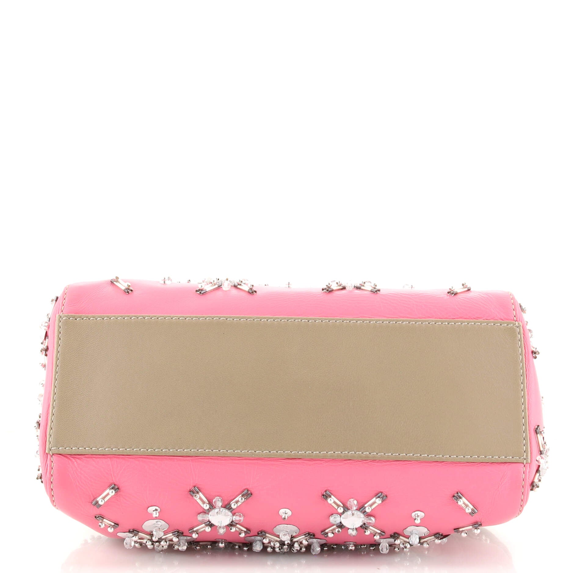 Peekaboo Bag Crystal Embellished Ombre Leather Mini