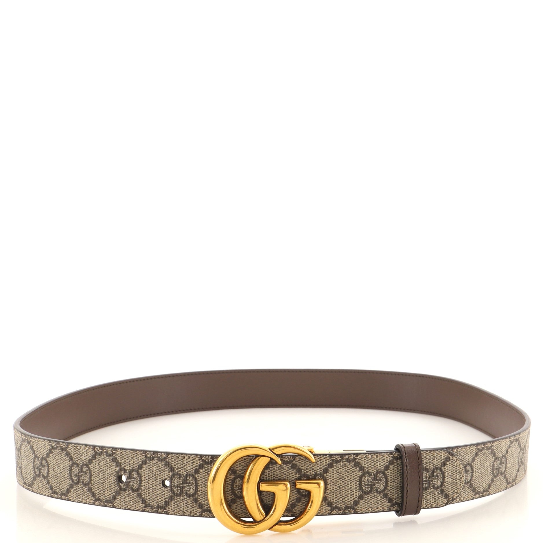 GG Marmont Reversible Belt GG Coated Canvas and Leather Medium 90