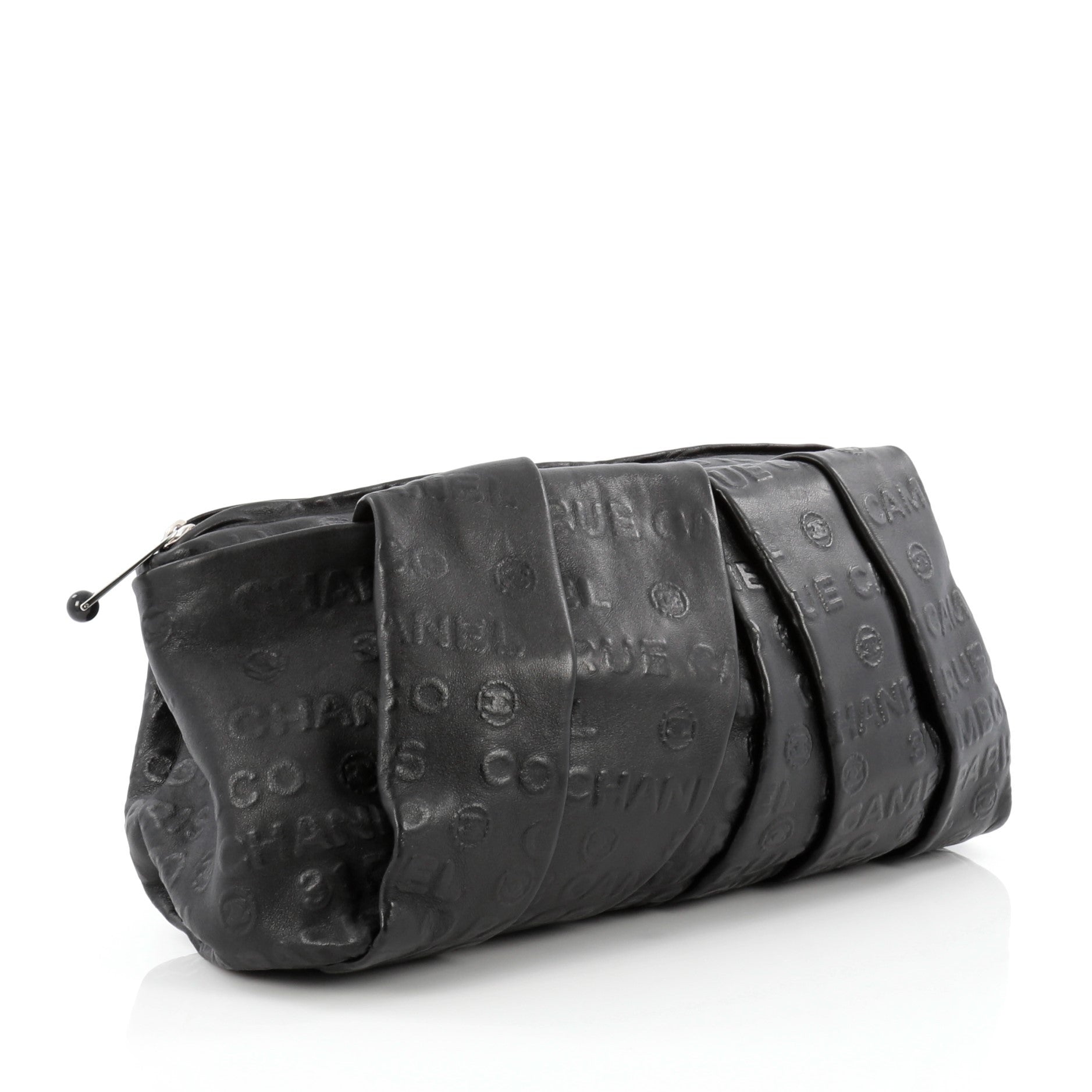 31 Rue Cambon Clutch Embossed Leather Large