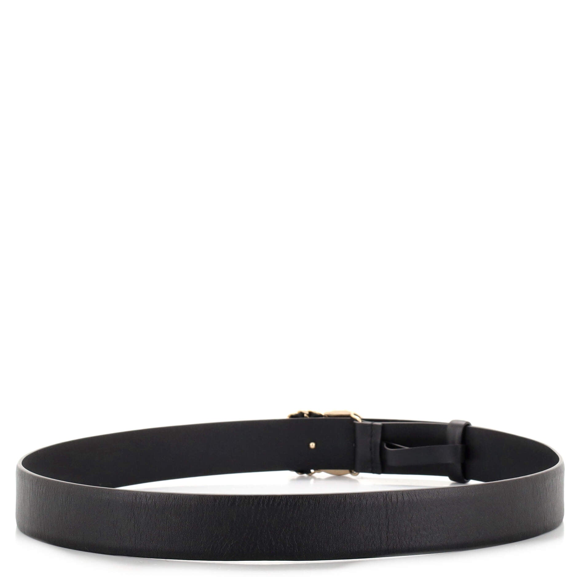CC Belt Leather and Metal with Faux Pearls and Crystals Medium 85