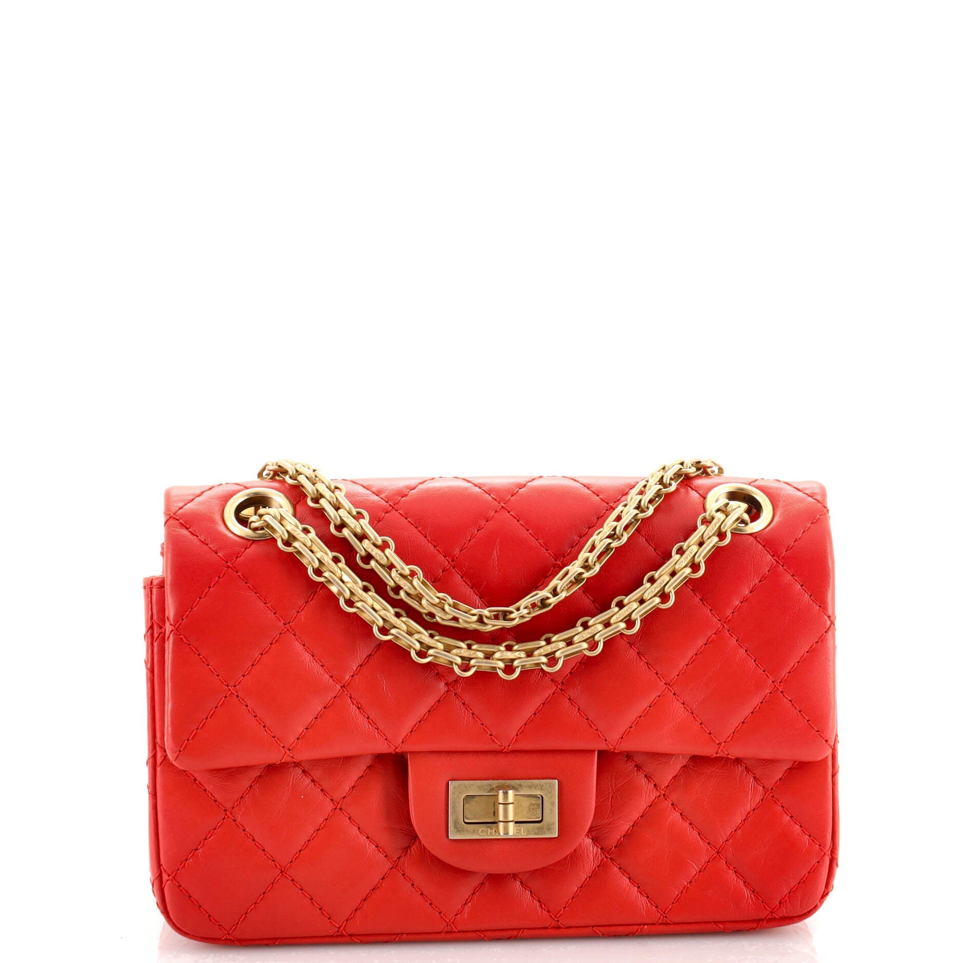 Reissue 2.55 Flap Bag Quilted Aged Calfskin Mini