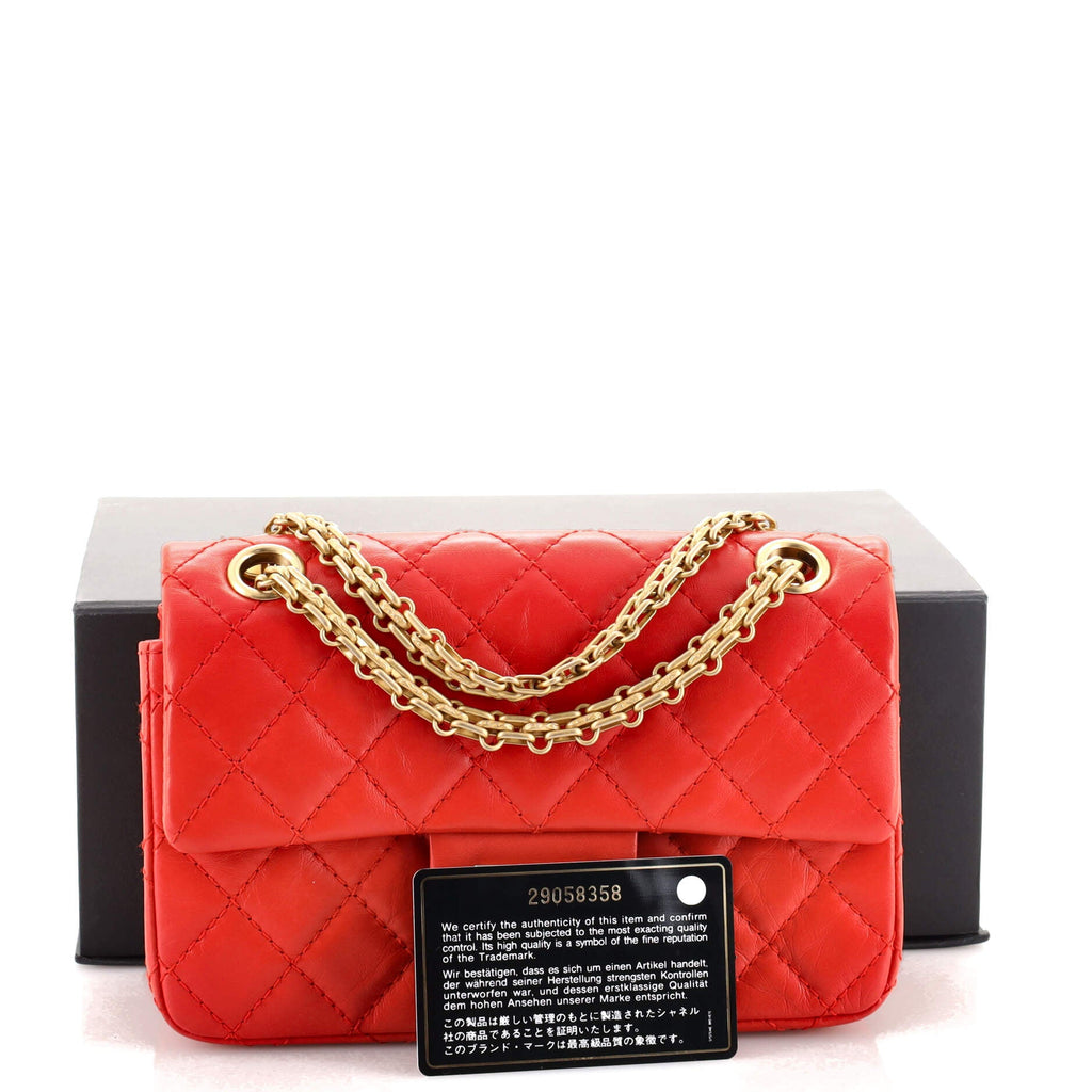 Reissue 2.55 Flap Bag Quilted Aged Calfskin Mini