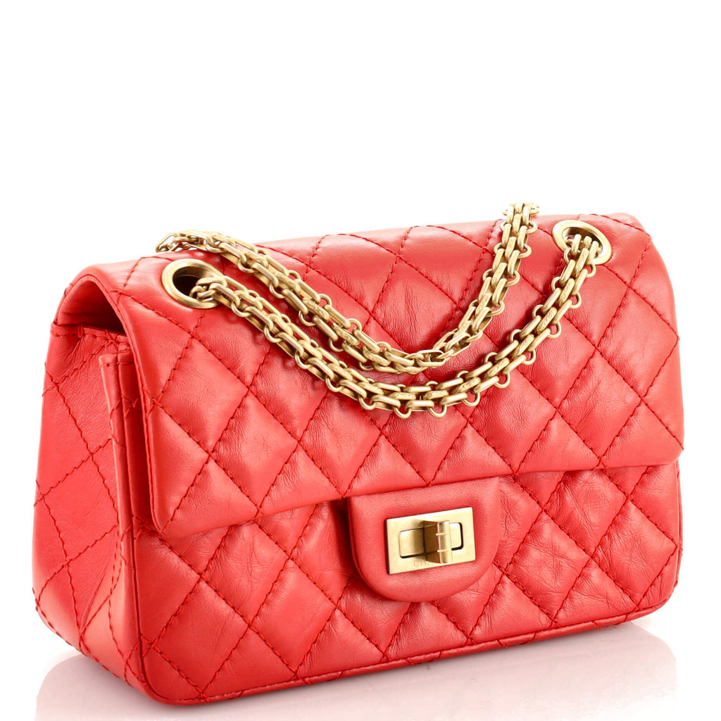 Reissue 2.55 Flap Bag Quilted Aged Calfskin Mini
