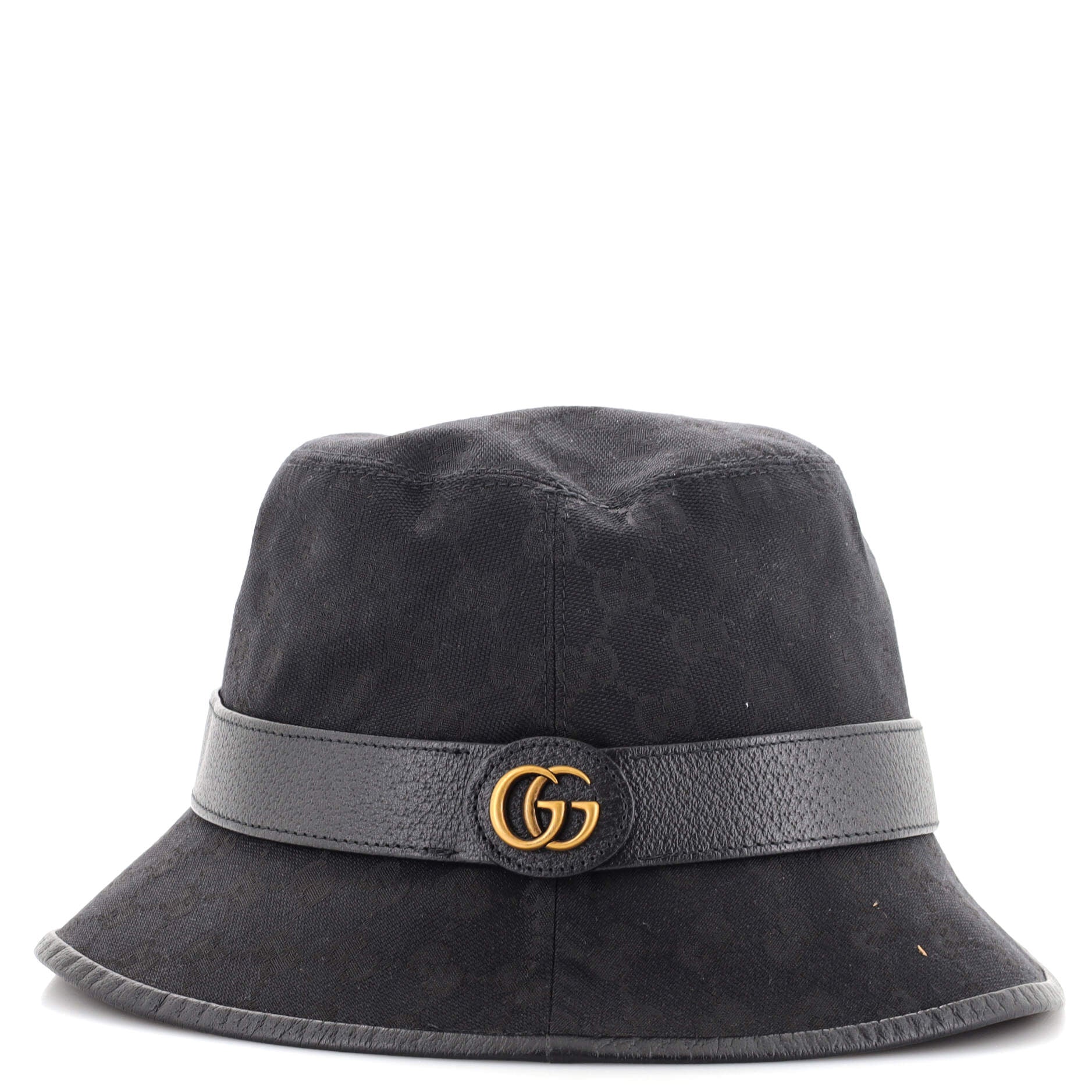 GG Logo Bucket Hat GG Canvas with Leather XXL