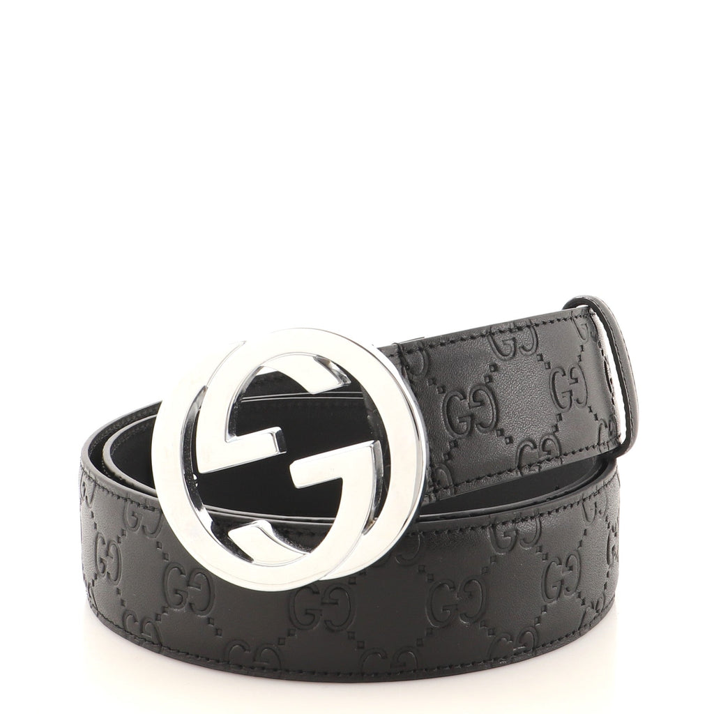 Interlocking G Belt Guccissima Leather Wide 105