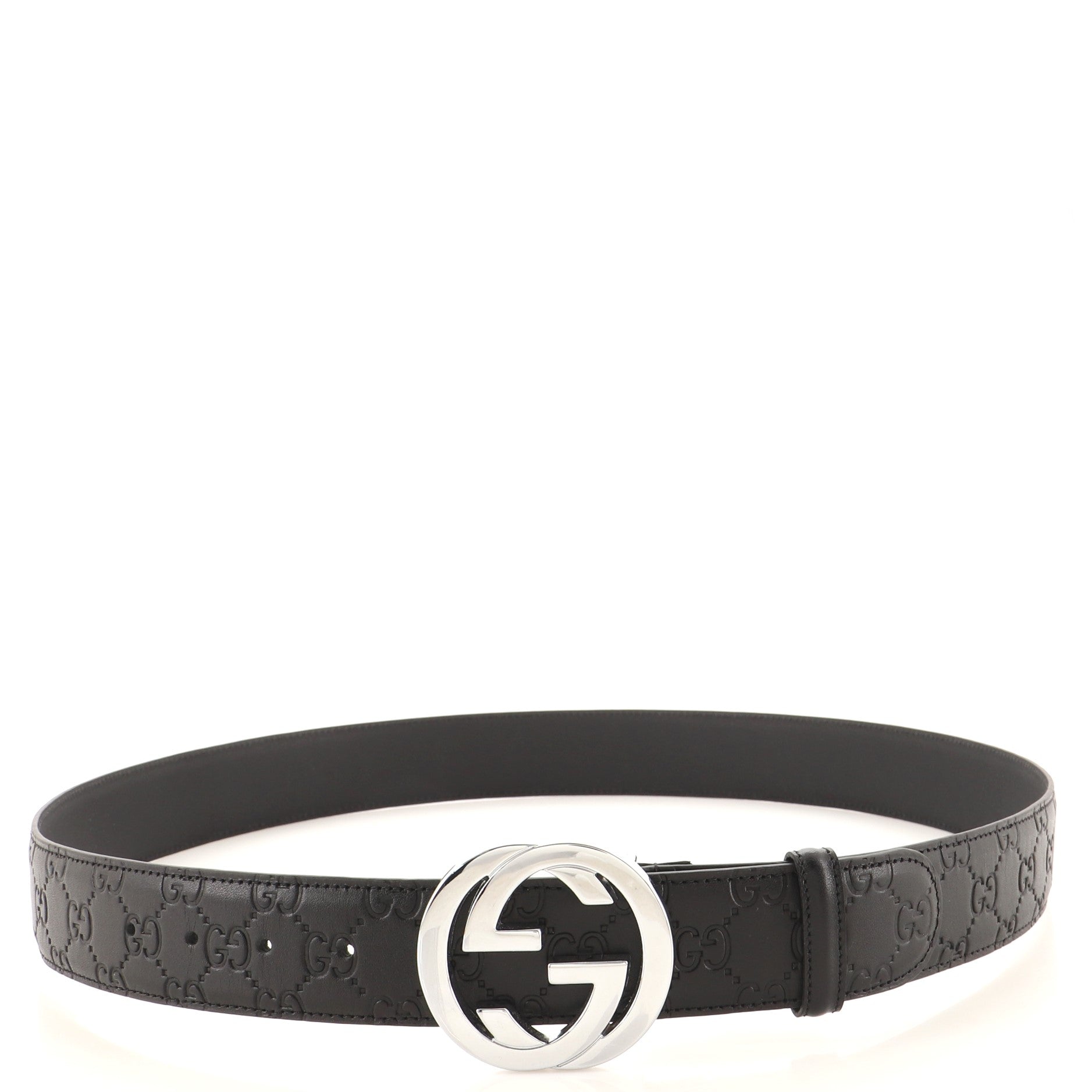 Interlocking G Belt Guccissima Leather Wide 105