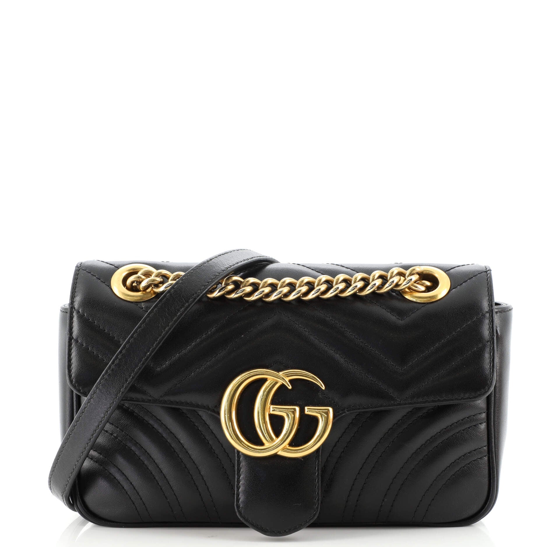 GG Marmont Flap Bag Matelasse Leather Mini