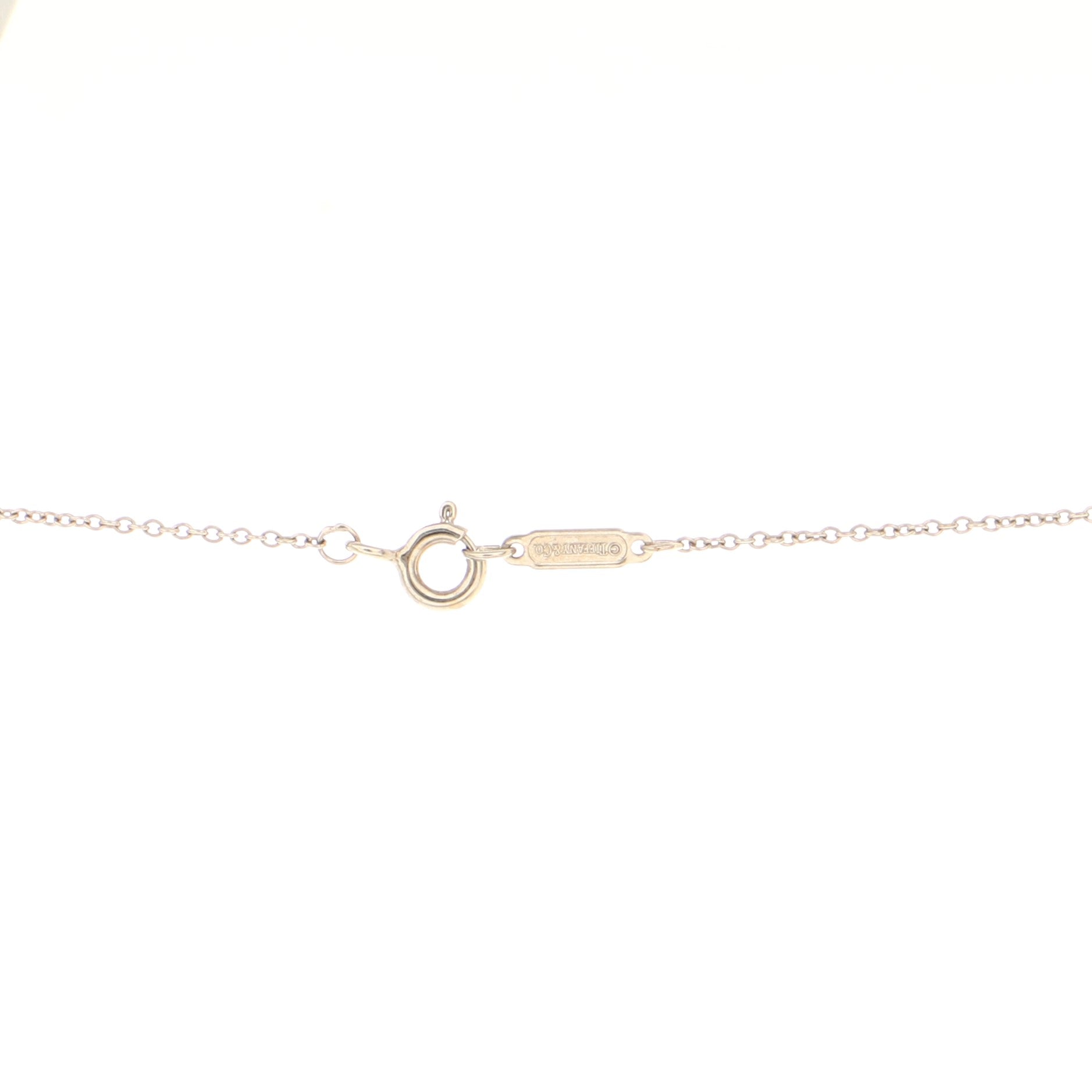 Triple Interlocking Circles Pendant Necklace 18k White Gold with 18k Rose Gold and Diamonds