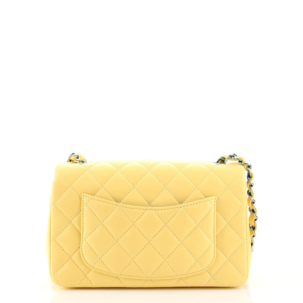 Classic Single Flap Bag Quilted Lambskin with Rainbow Hardware Mini