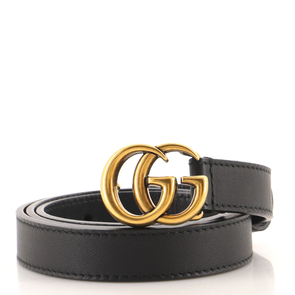 GG Marmont Belt Leather Thin 80
