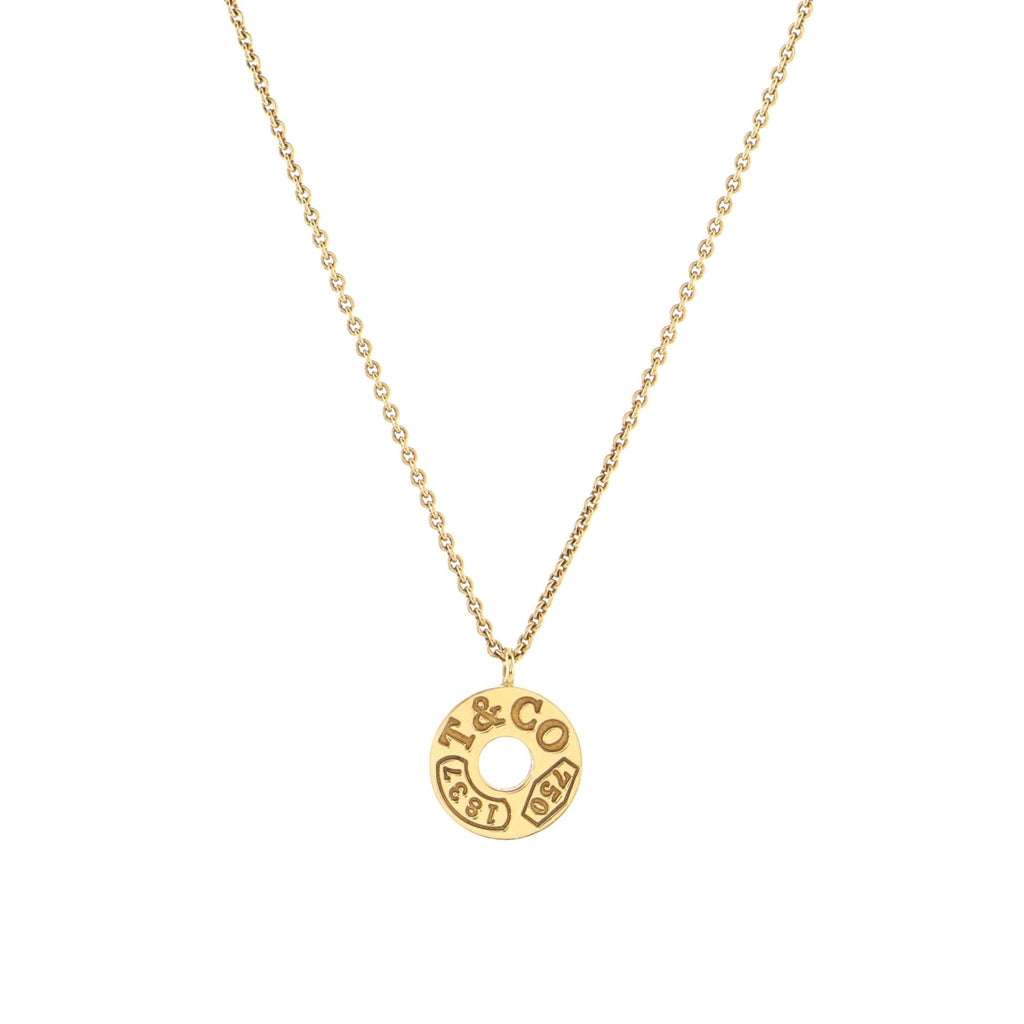 1837 Circle Pendant Necklace 18K Yellow Gold