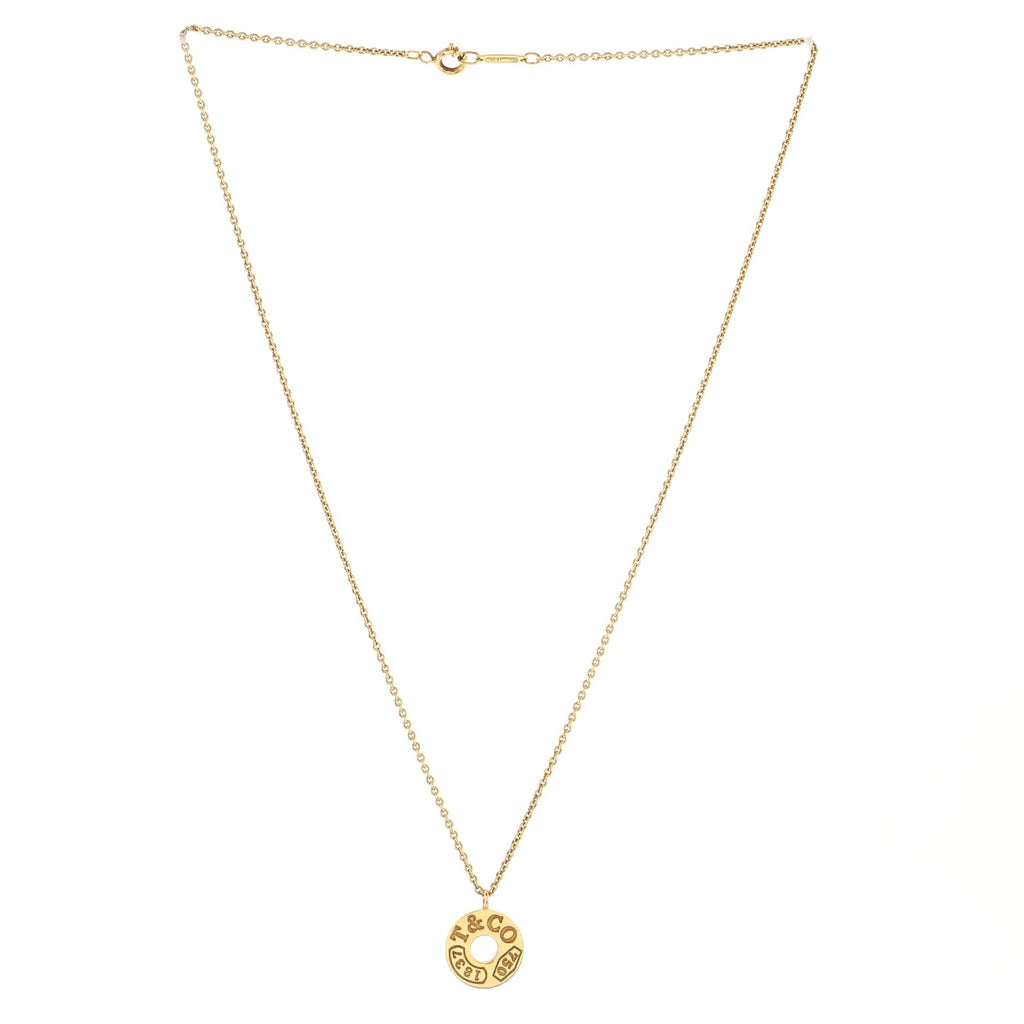 1837 Circle Pendant Necklace 18K Yellow Gold