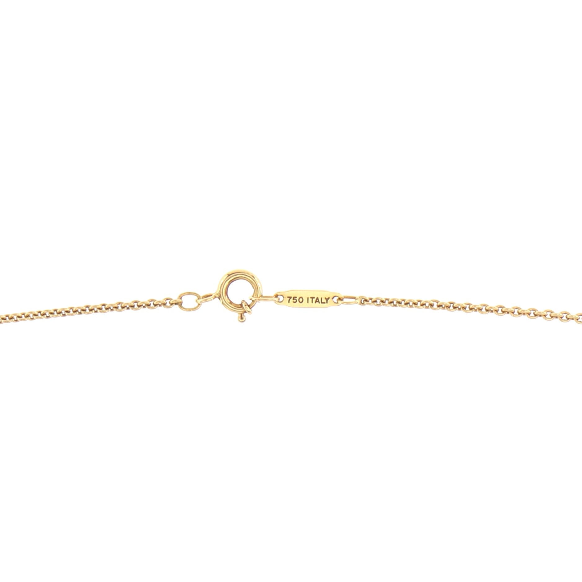1837 Circle Pendant Necklace 18K Yellow Gold