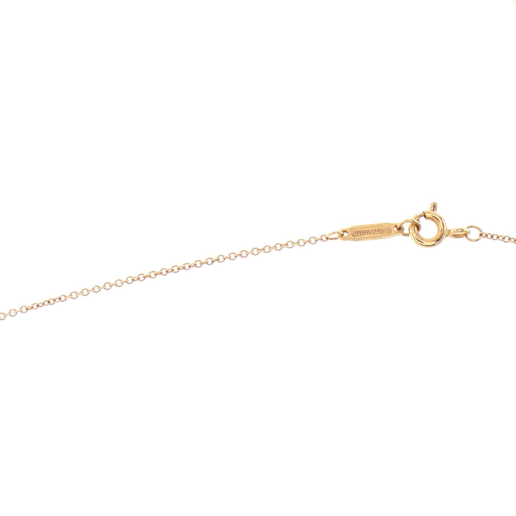 Heart Key Pendant Necklace 18K Yellow Gold