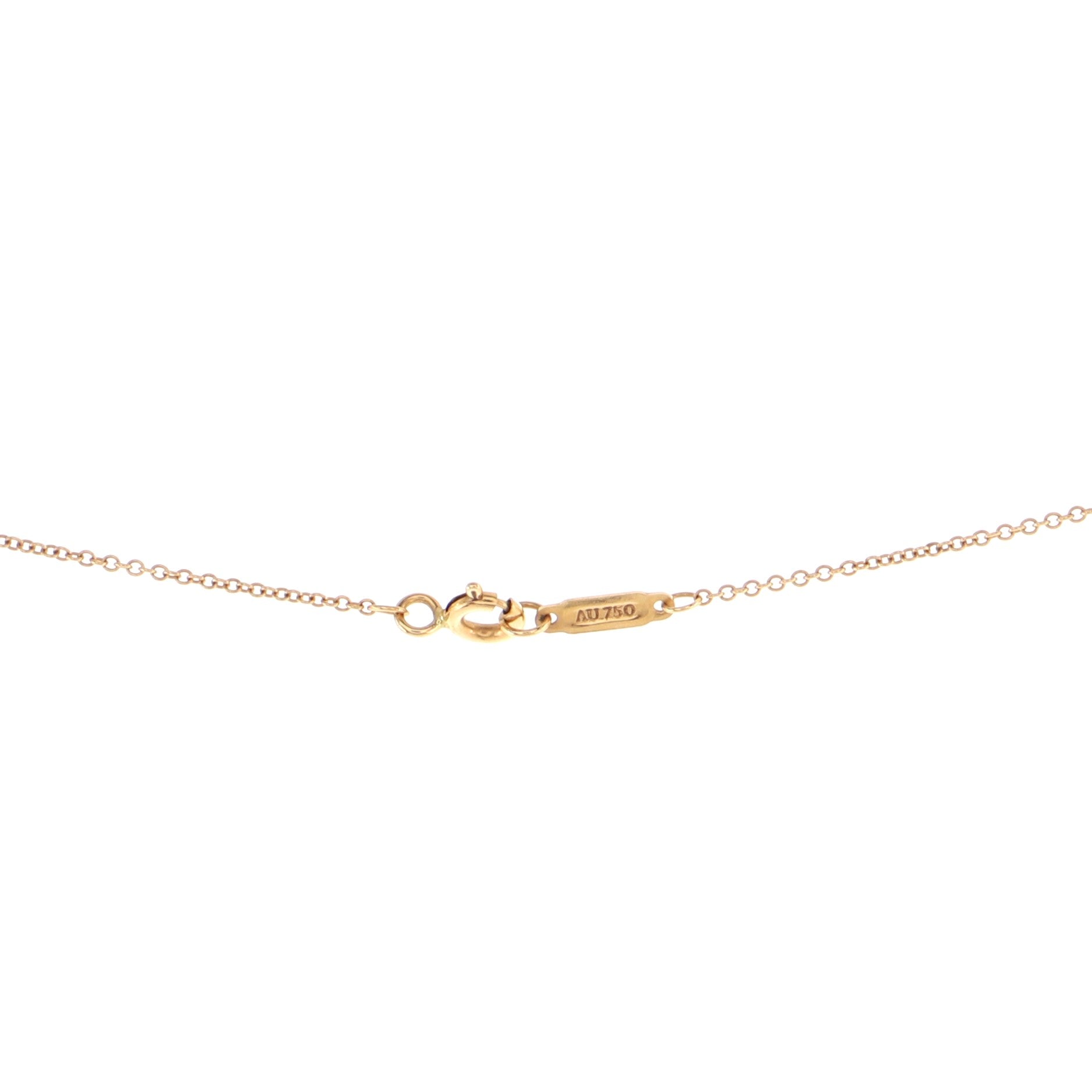 Heart Key Pendant Necklace 18K Yellow Gold