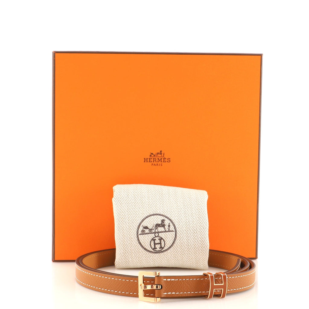 Pop H Belt Leather Thin 90