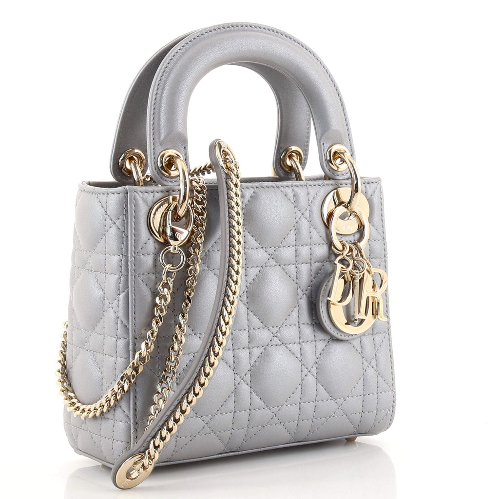 Lady Dior Chain Bag Cannage Quilt Lambskin Mini