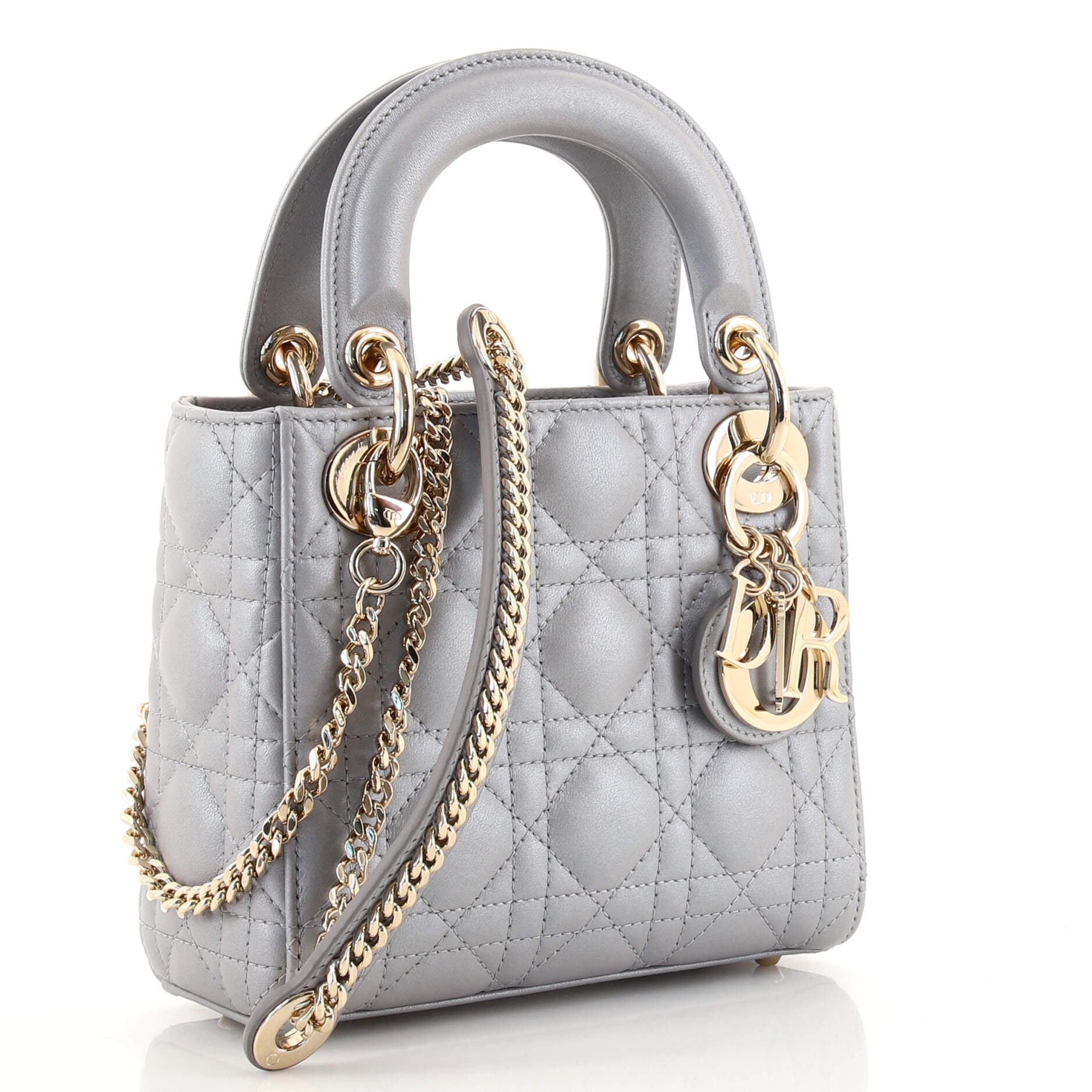 Lady Dior Chain Bag Cannage Quilt Lambskin Mini