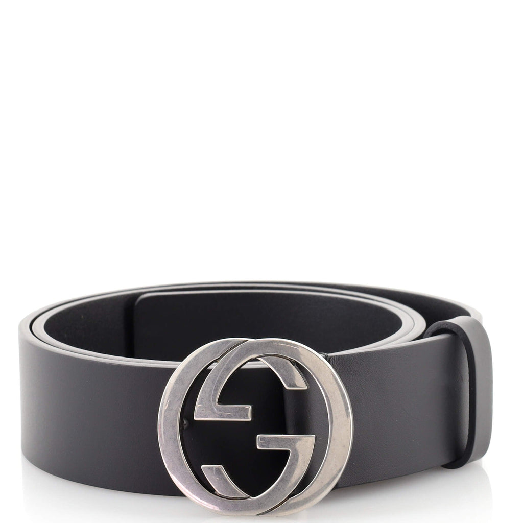 Interlocking G Belt Leather Wide 85