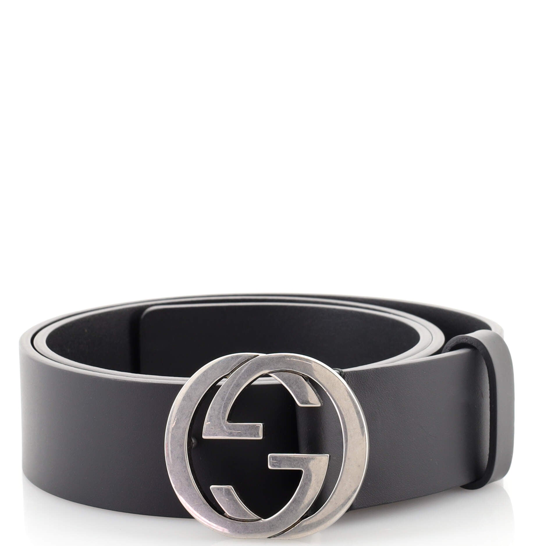Interlocking G Belt Leather Wide 85