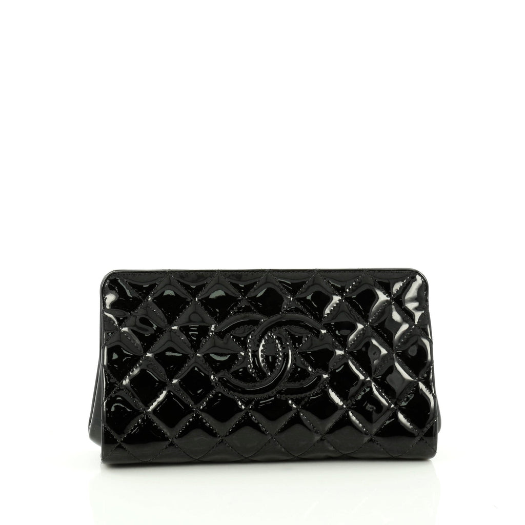 Timeless CC Clutch Quilted Patent Small